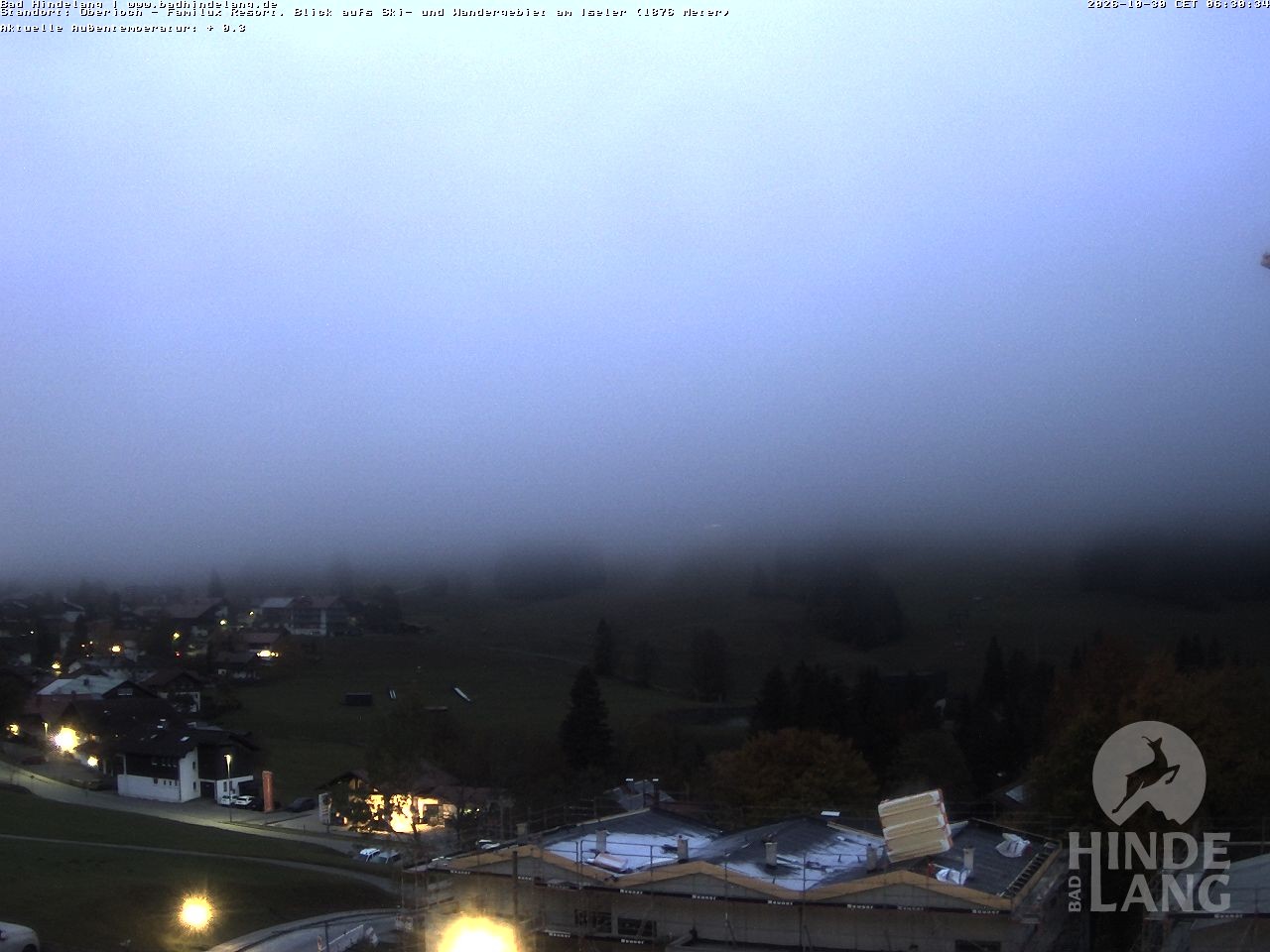 Archiv Foto Webcam Sicht vom Kinderhotel Oberjoch aus auf das Skigebiet gegenüber