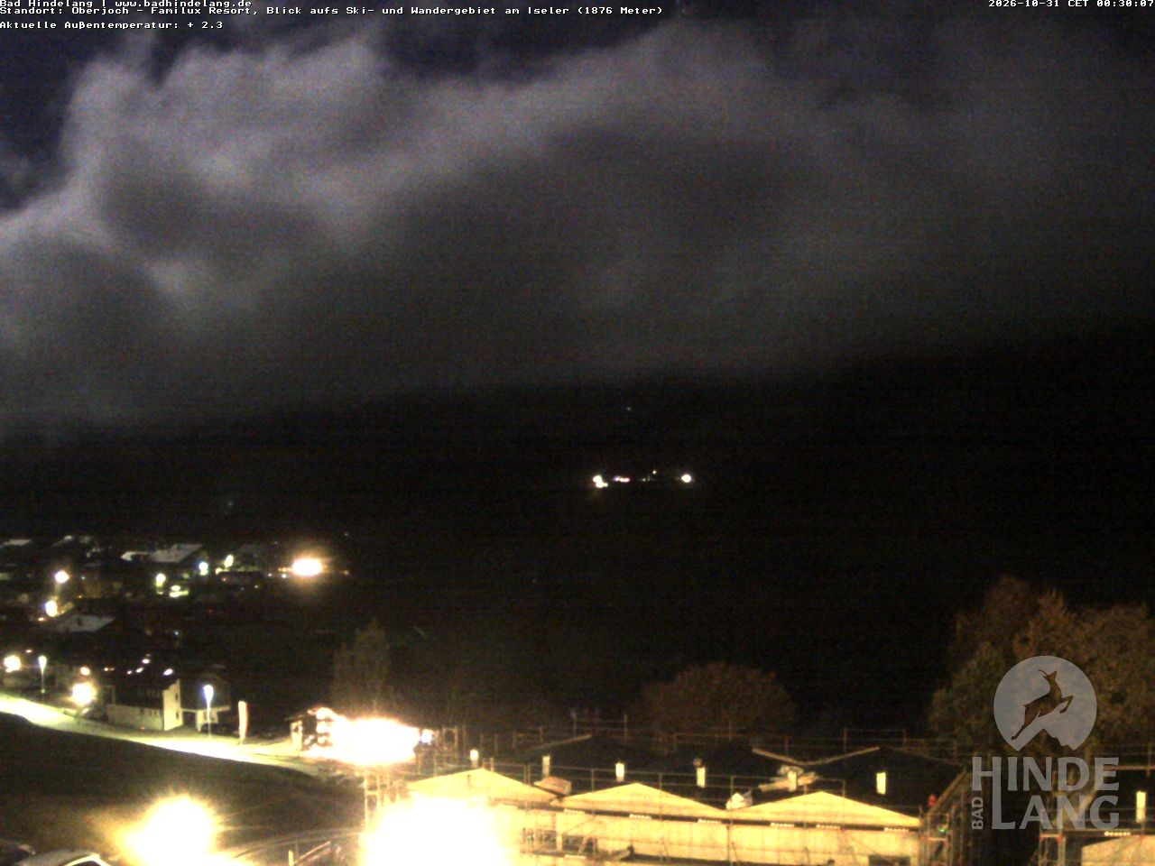 Archived image Webcam View of the kids hotel Oberjoch at the slopes in front