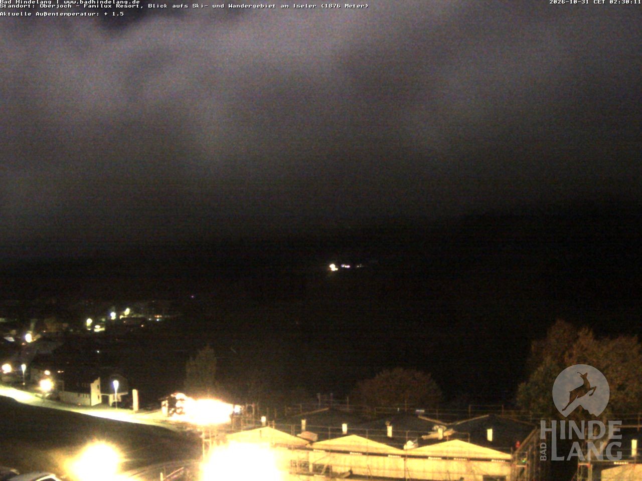 Archived image Webcam View of the kids hotel Oberjoch at the slopes in front