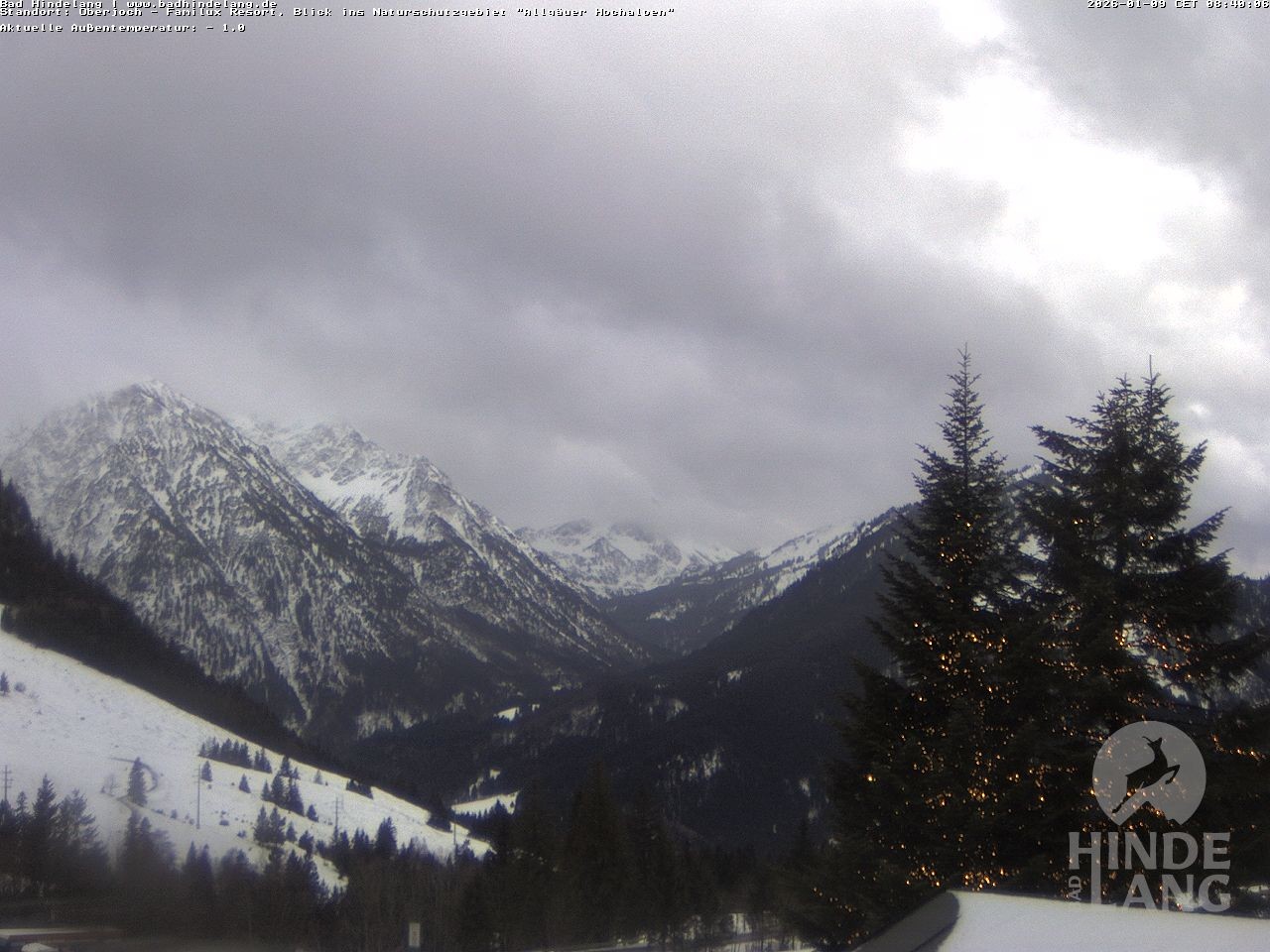 Archiv Foto Webcam Naturschutzgebiet "Allgäuer Hochalpen" vom Kinderhotel Oberjoch aus gesehen