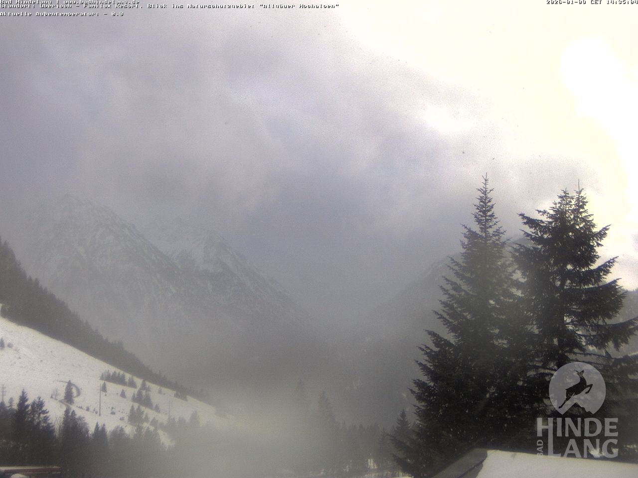 Archiv Foto Webcam Naturschutzgebiet "Allgäuer Hochalpen" vom Kinderhotel Oberjoch aus gesehen
