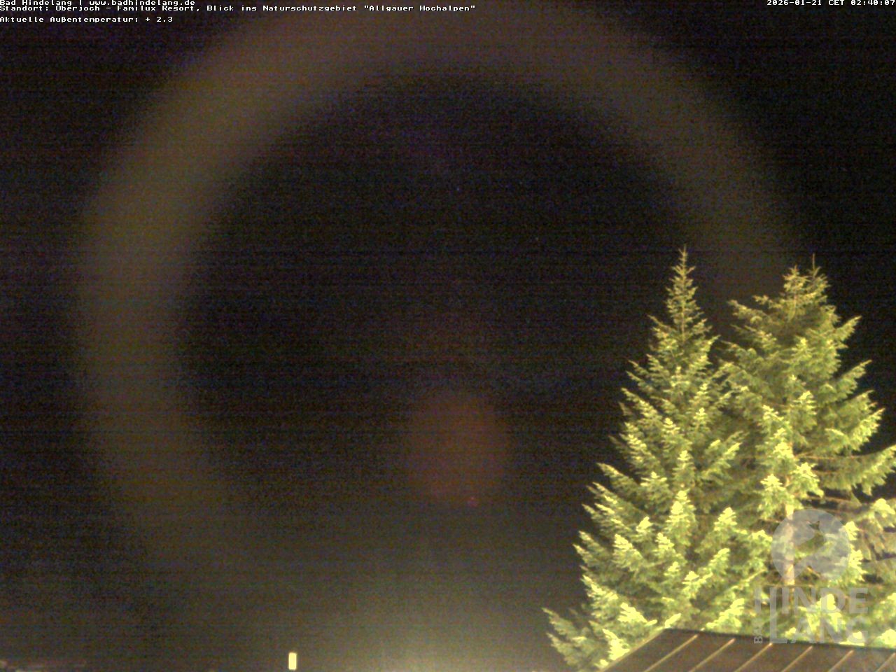 Archived image Webcam Kids hotel Oberjoch: view at the nature reseve "Allgäuer Hochalpen"