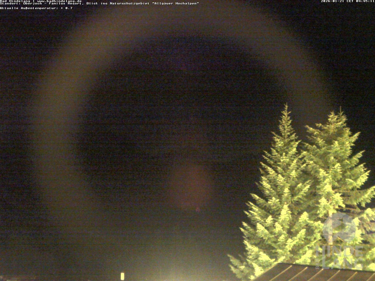 Archived image Webcam Kids hotel Oberjoch: view at the nature reseve "Allgäuer Hochalpen"