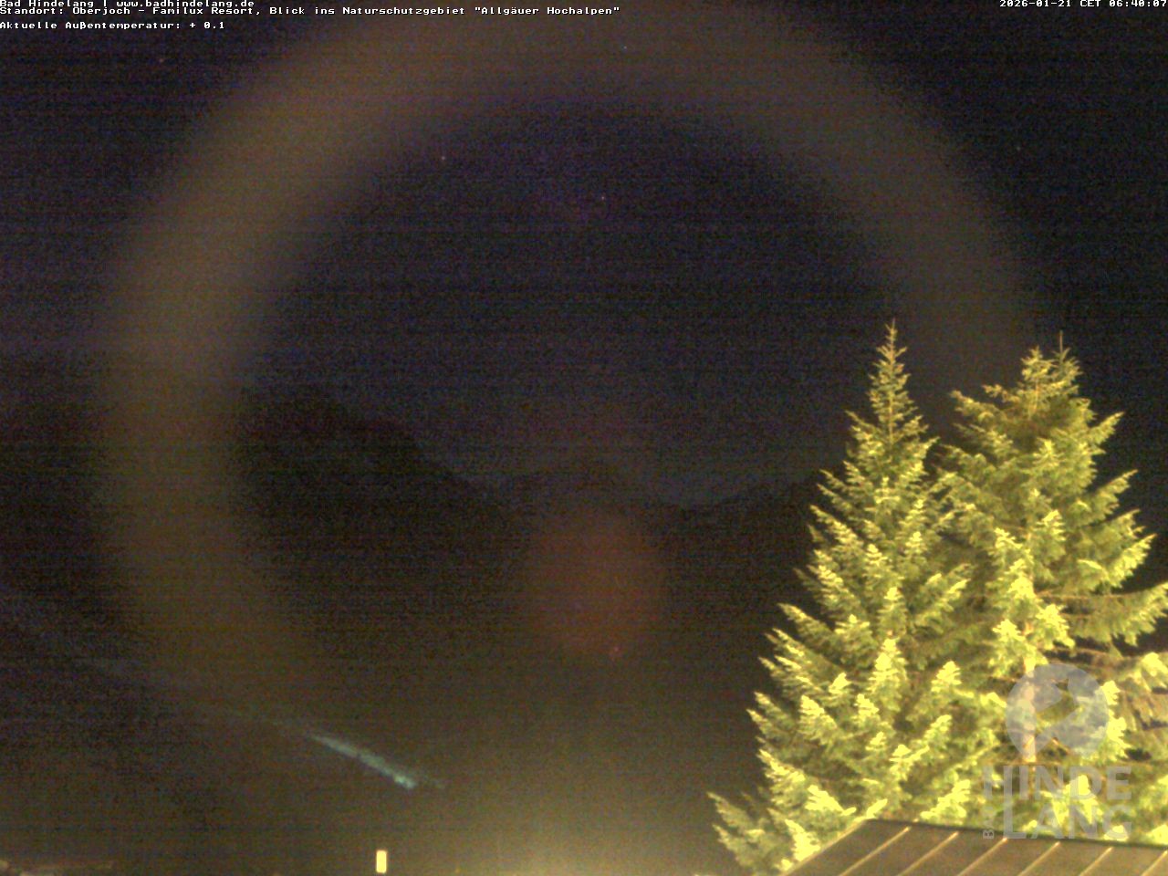 Archived image Webcam Kids hotel Oberjoch: view at the nature reseve "Allgäuer Hochalpen"