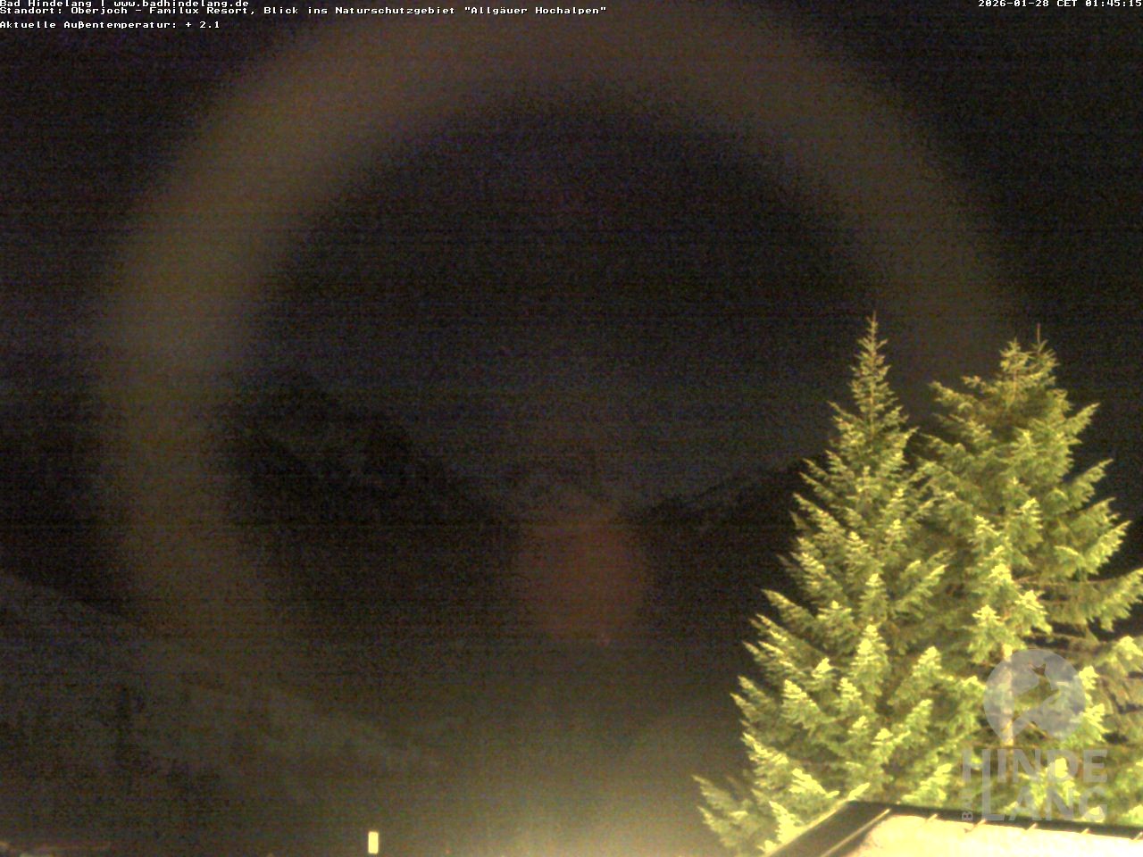 Archiv Foto Webcam Naturschutzgebiet "Allgäuer Hochalpen" vom Kinderhotel Oberjoch aus gesehen