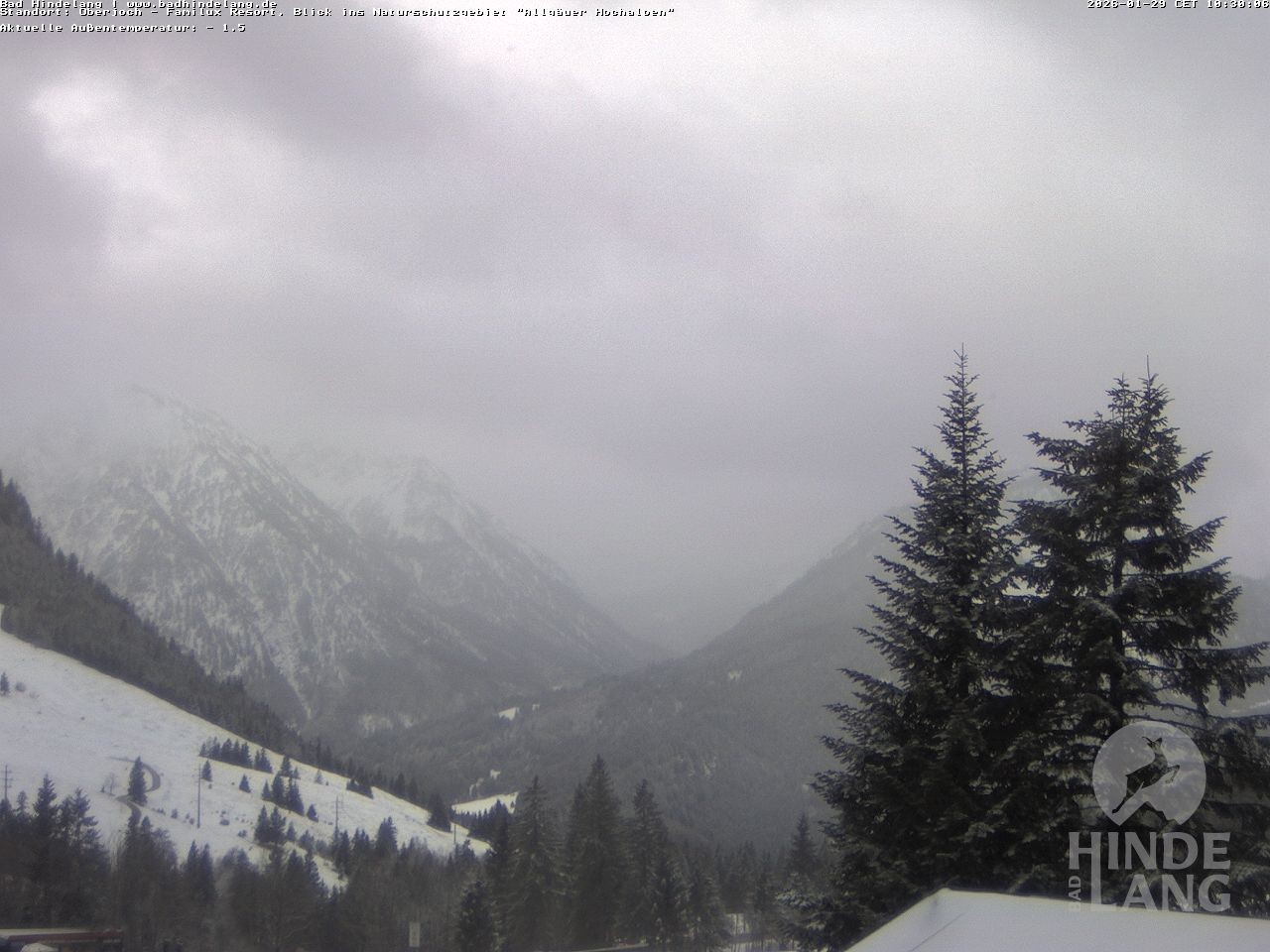 Archiv Foto Webcam Naturschutzgebiet "Allgäuer Hochalpen" vom Kinderhotel Oberjoch aus gesehen
