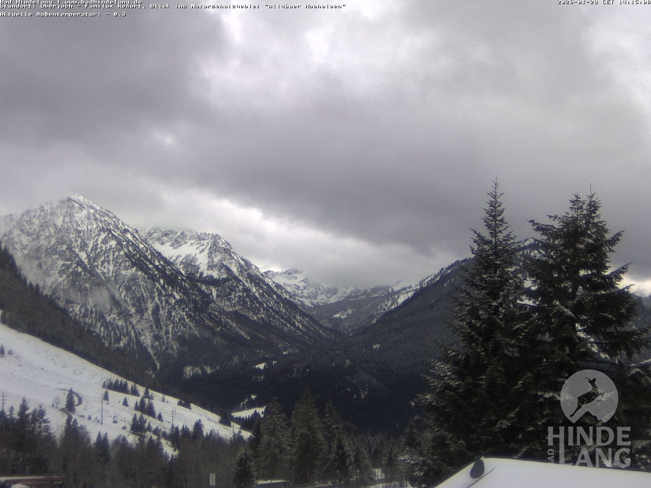 Archiv Foto Webcam Naturschutzgebiet "Allgäuer Hochalpen" vom Kinderhotel Oberjoch aus gesehen