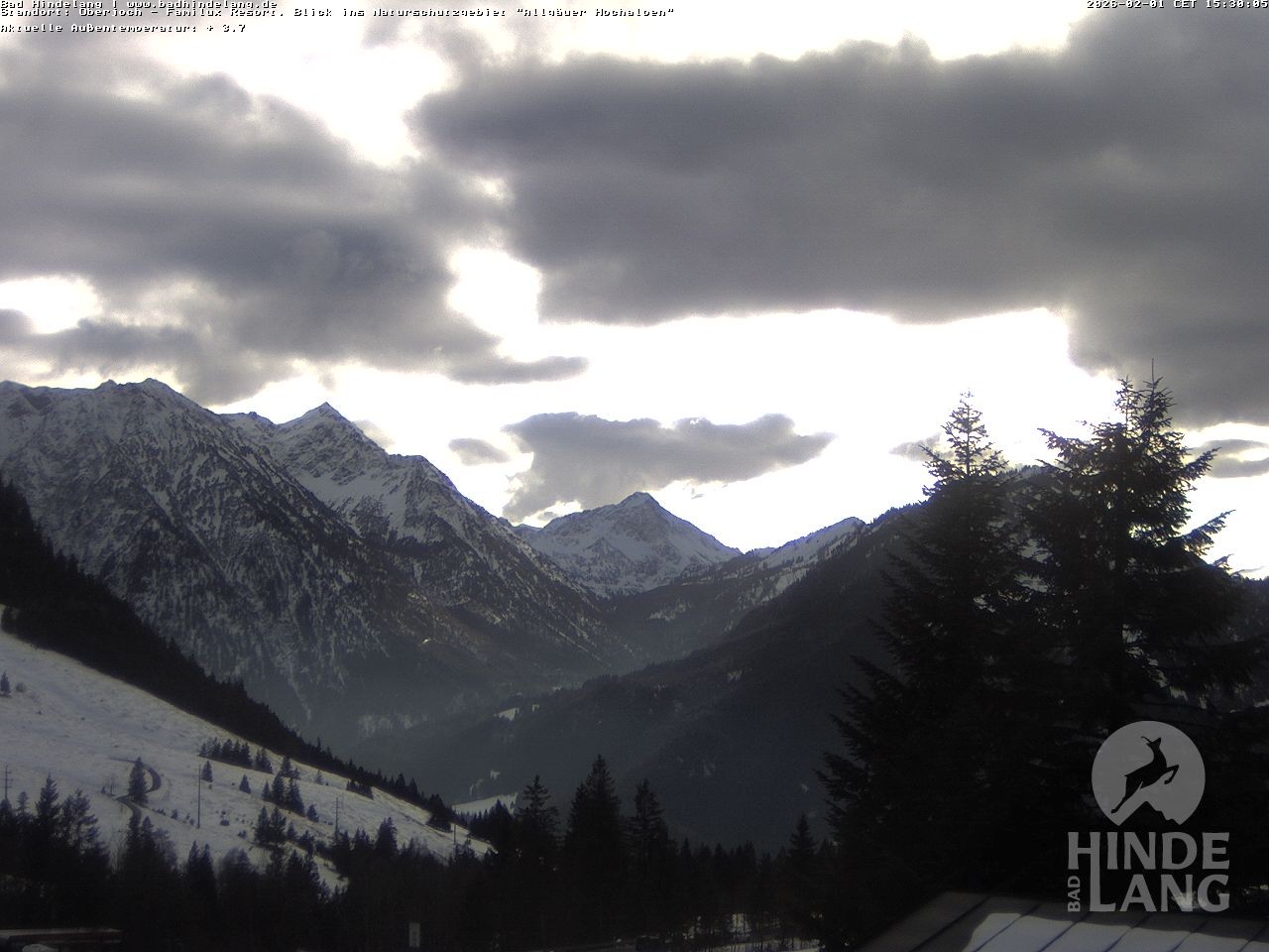 Archiv Foto Webcam Naturschutzgebiet "Allgäuer Hochalpen" vom Kinderhotel Oberjoch aus gesehen