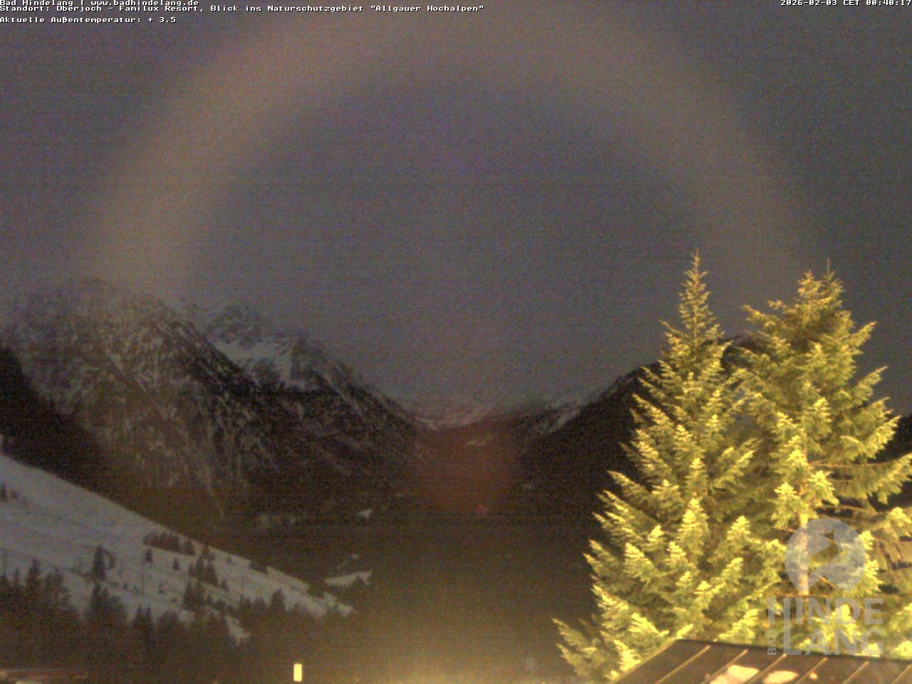 Archiv Foto Webcam Naturschutzgebiet "Allgäuer Hochalpen" vom Kinderhotel Oberjoch aus gesehen