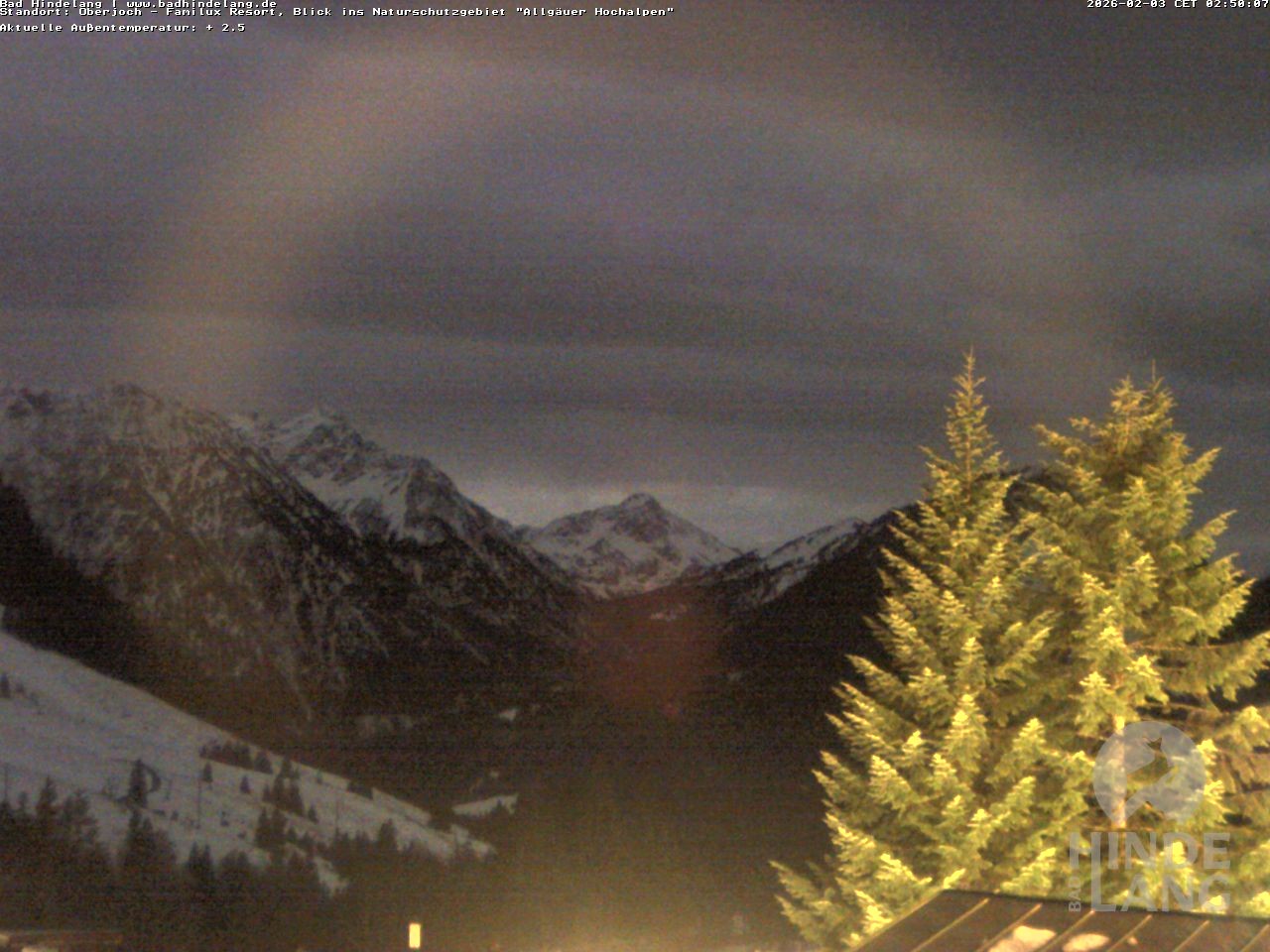 Archiv Foto Webcam Naturschutzgebiet "Allgäuer Hochalpen" vom Kinderhotel Oberjoch aus gesehen