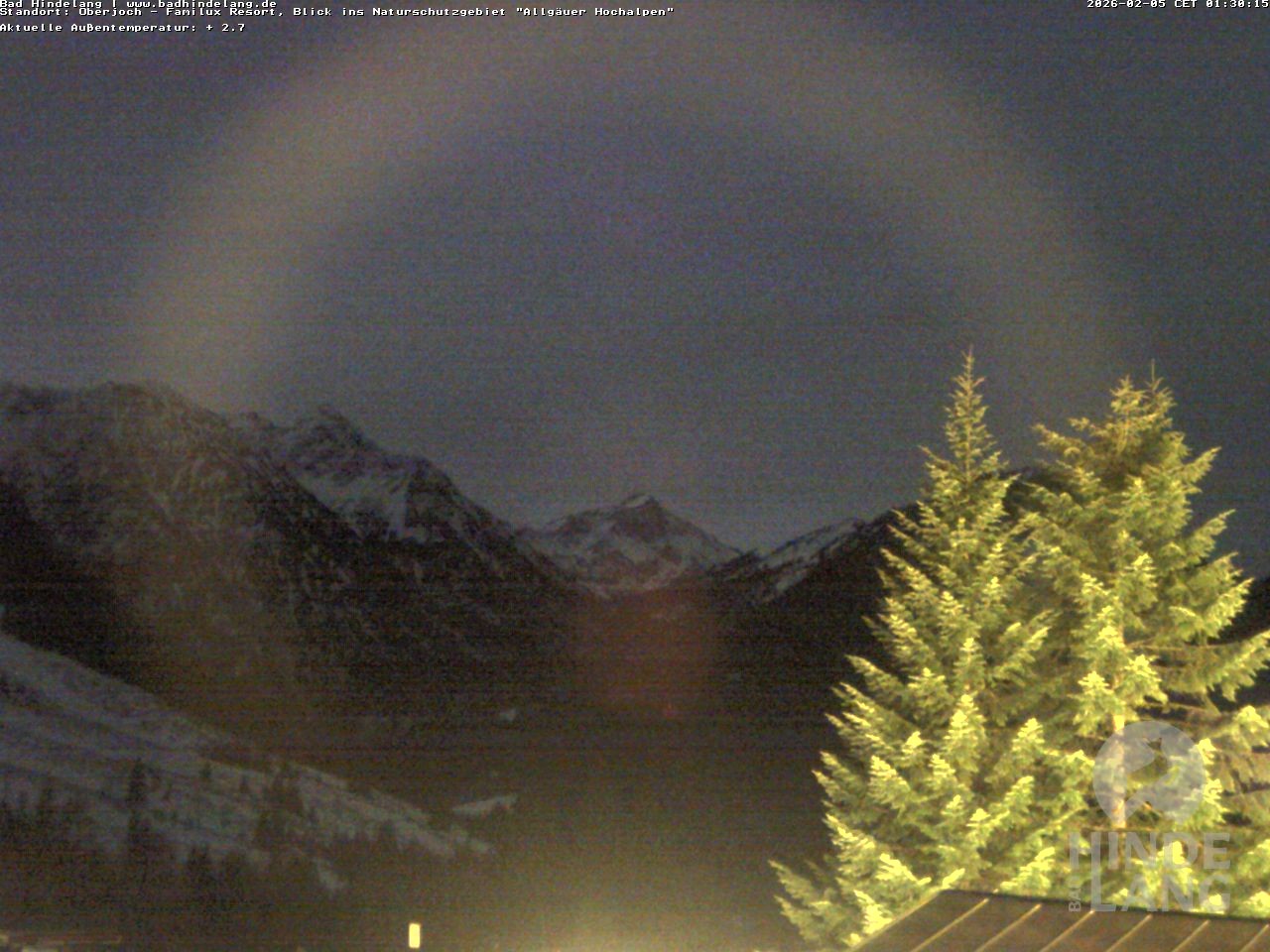 Archiv Foto Webcam Naturschutzgebiet "Allgäuer Hochalpen" vom Kinderhotel Oberjoch aus gesehen