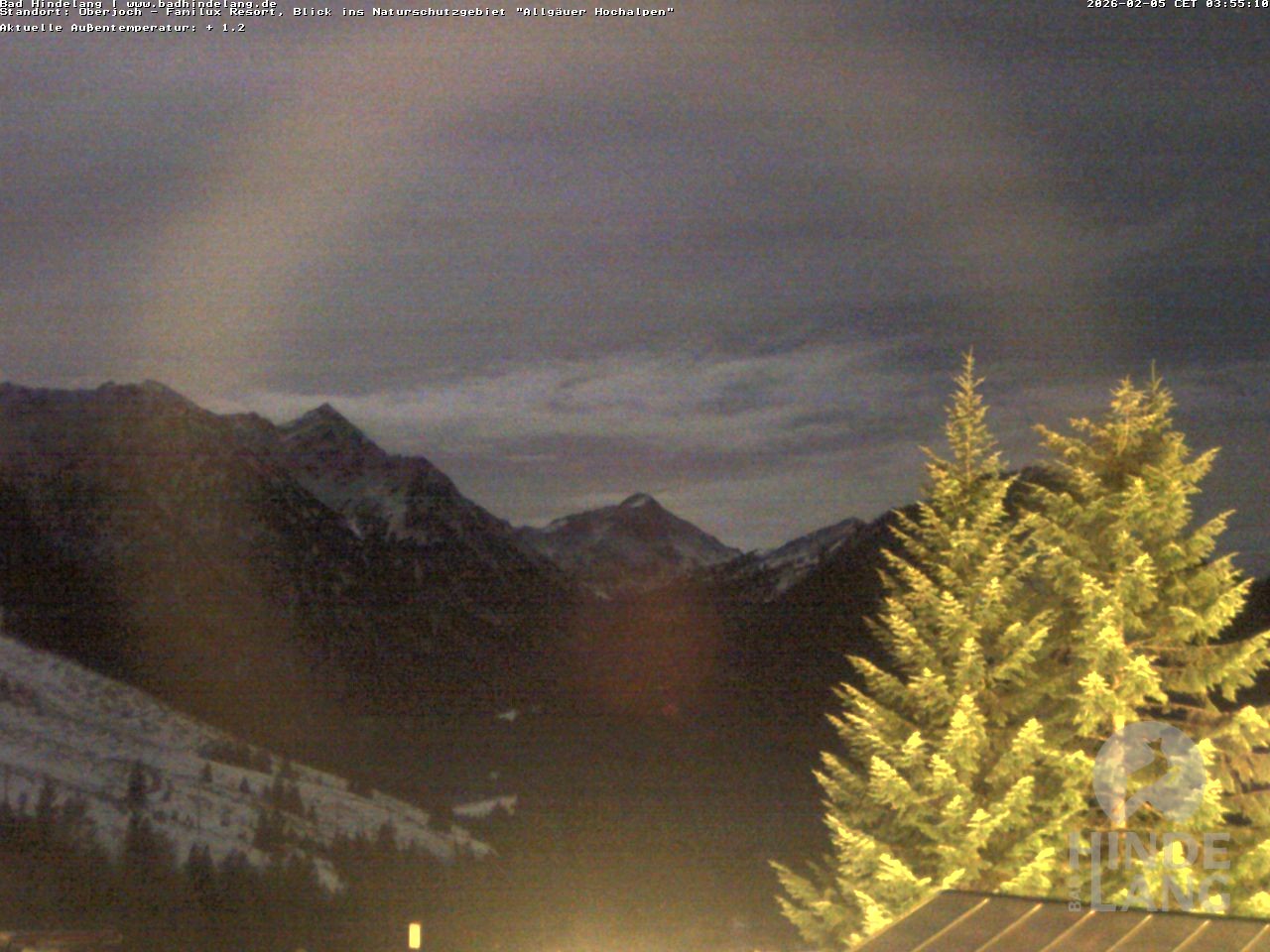 Archiv Foto Webcam Naturschutzgebiet "Allgäuer Hochalpen" vom Kinderhotel Oberjoch aus gesehen