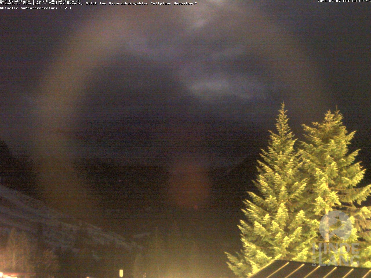 Archived image Webcam Kids hotel Oberjoch: view at the nature reseve "Allgäuer Hochalpen"