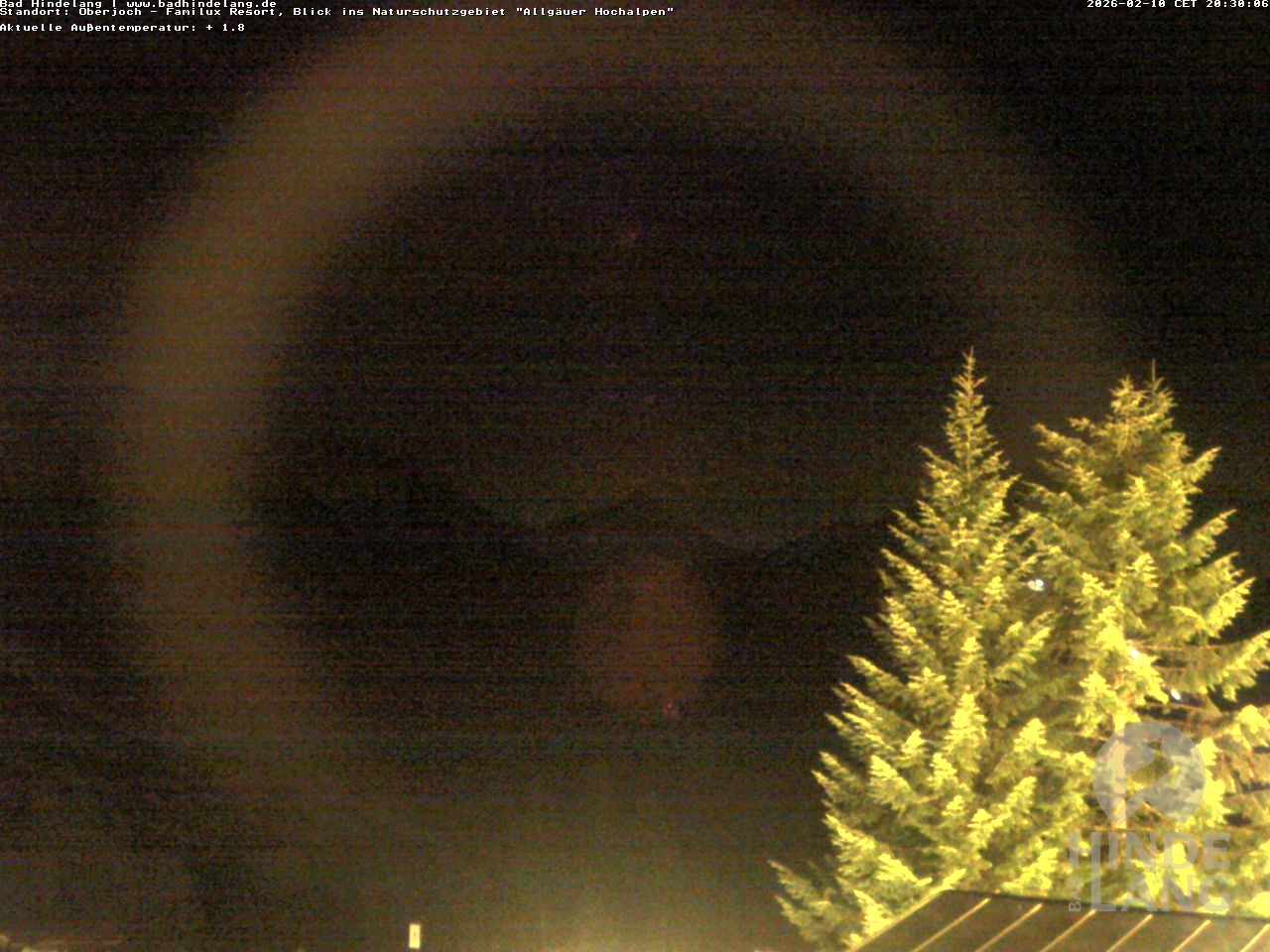 Archived image Webcam Kids hotel Oberjoch: view at the nature reseve "Allgäuer Hochalpen"