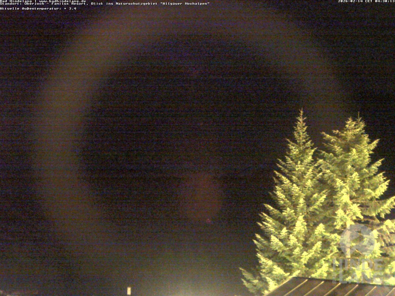 Archiv Foto Webcam Naturschutzgebiet "Allgäuer Hochalpen" vom Kinderhotel Oberjoch aus gesehen