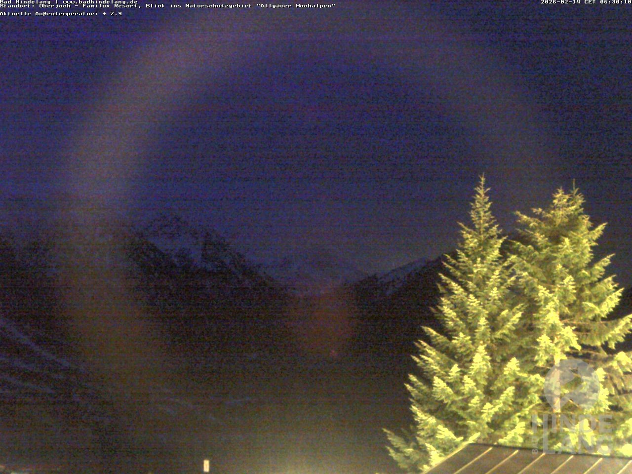 Archiv Foto Webcam Naturschutzgebiet "Allgäuer Hochalpen" vom Kinderhotel Oberjoch aus gesehen