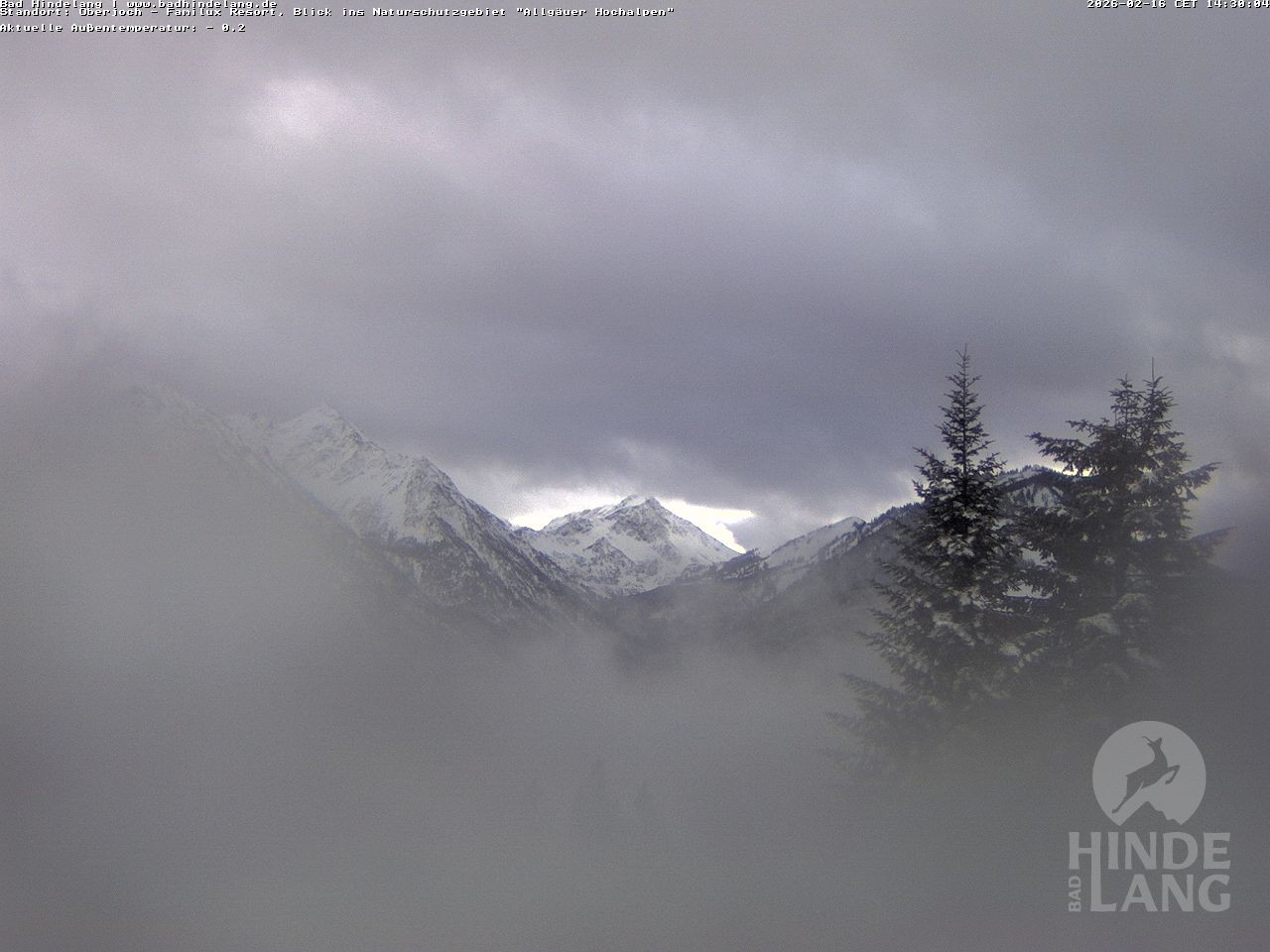 Archiv Foto Webcam Naturschutzgebiet "Allgäuer Hochalpen" vom Kinderhotel Oberjoch aus gesehen