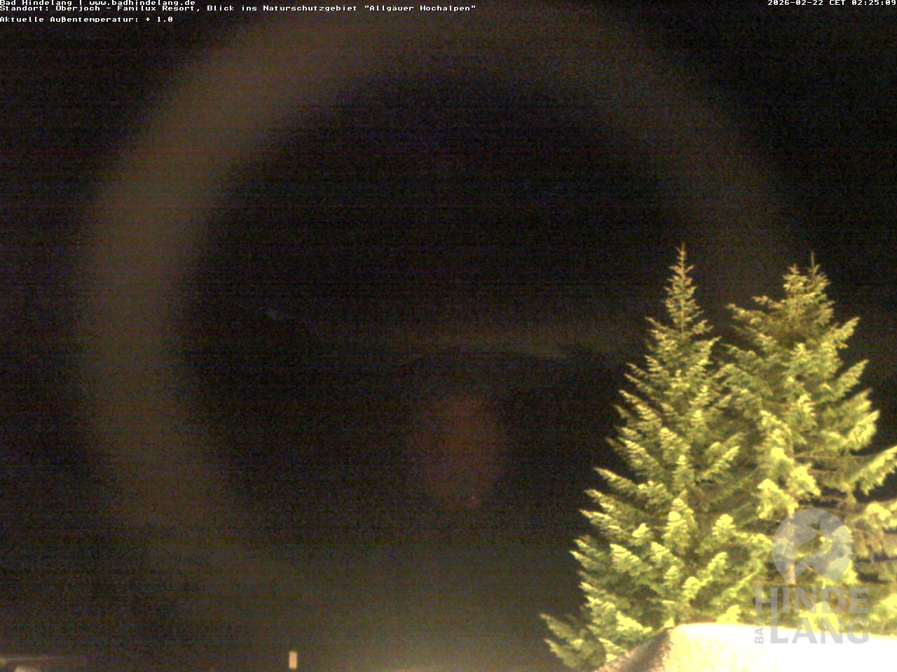 Archiv Foto Webcam Naturschutzgebiet "Allgäuer Hochalpen" vom Kinderhotel Oberjoch aus gesehen