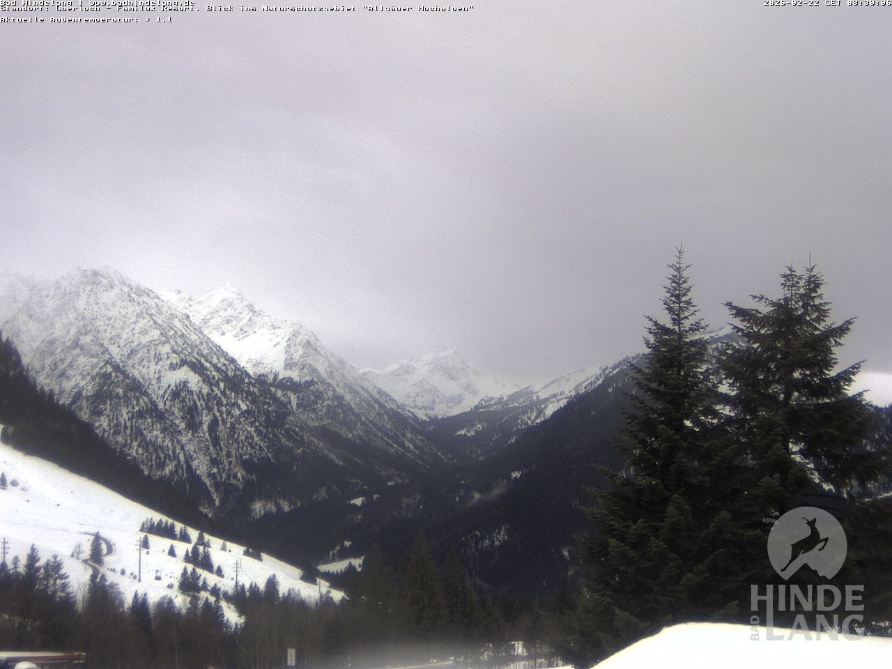 Archiv Foto Webcam Naturschutzgebiet "Allgäuer Hochalpen" vom Kinderhotel Oberjoch aus gesehen
