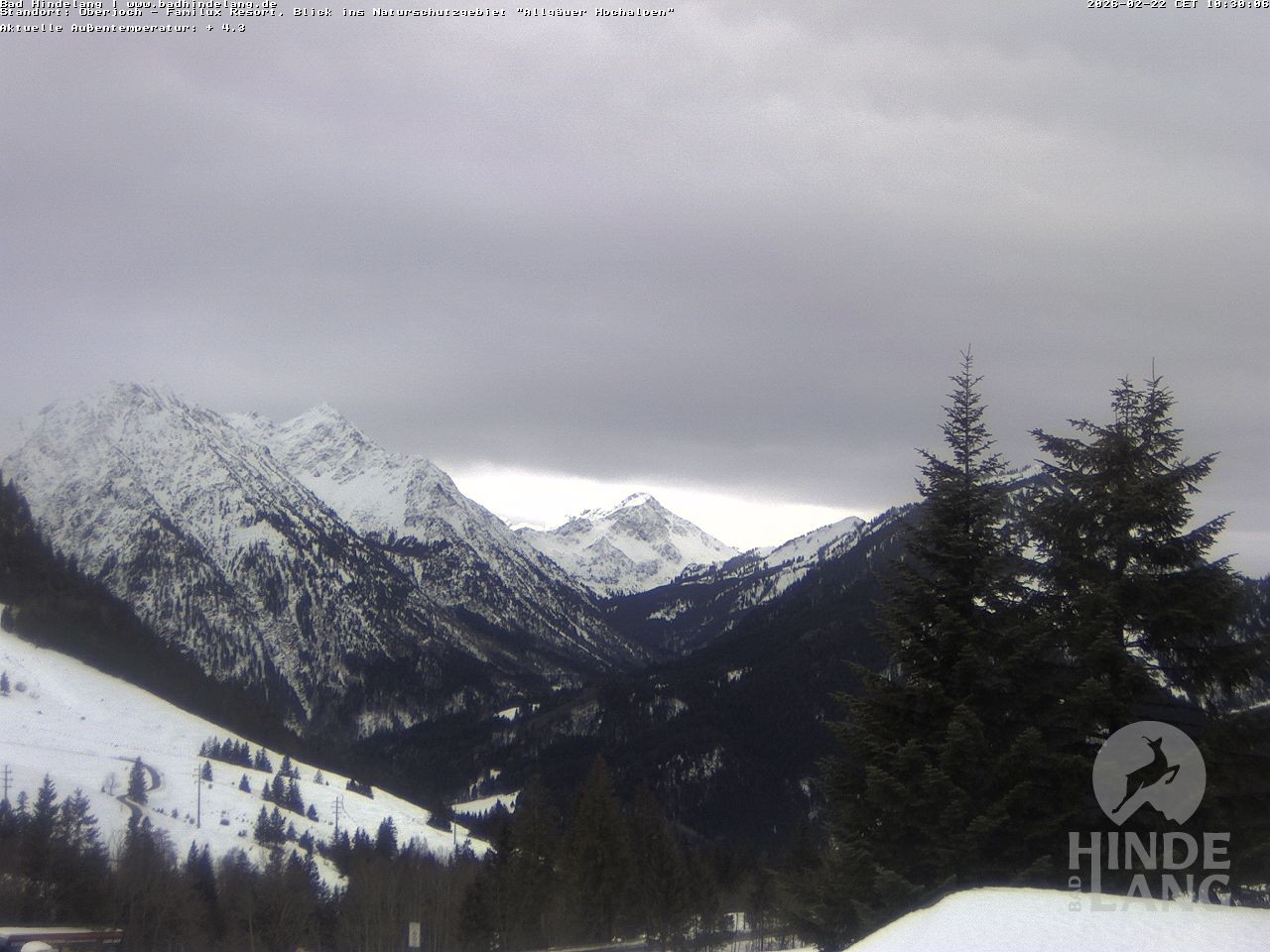 Archiv Foto Webcam Naturschutzgebiet "Allgäuer Hochalpen" vom Kinderhotel Oberjoch aus gesehen