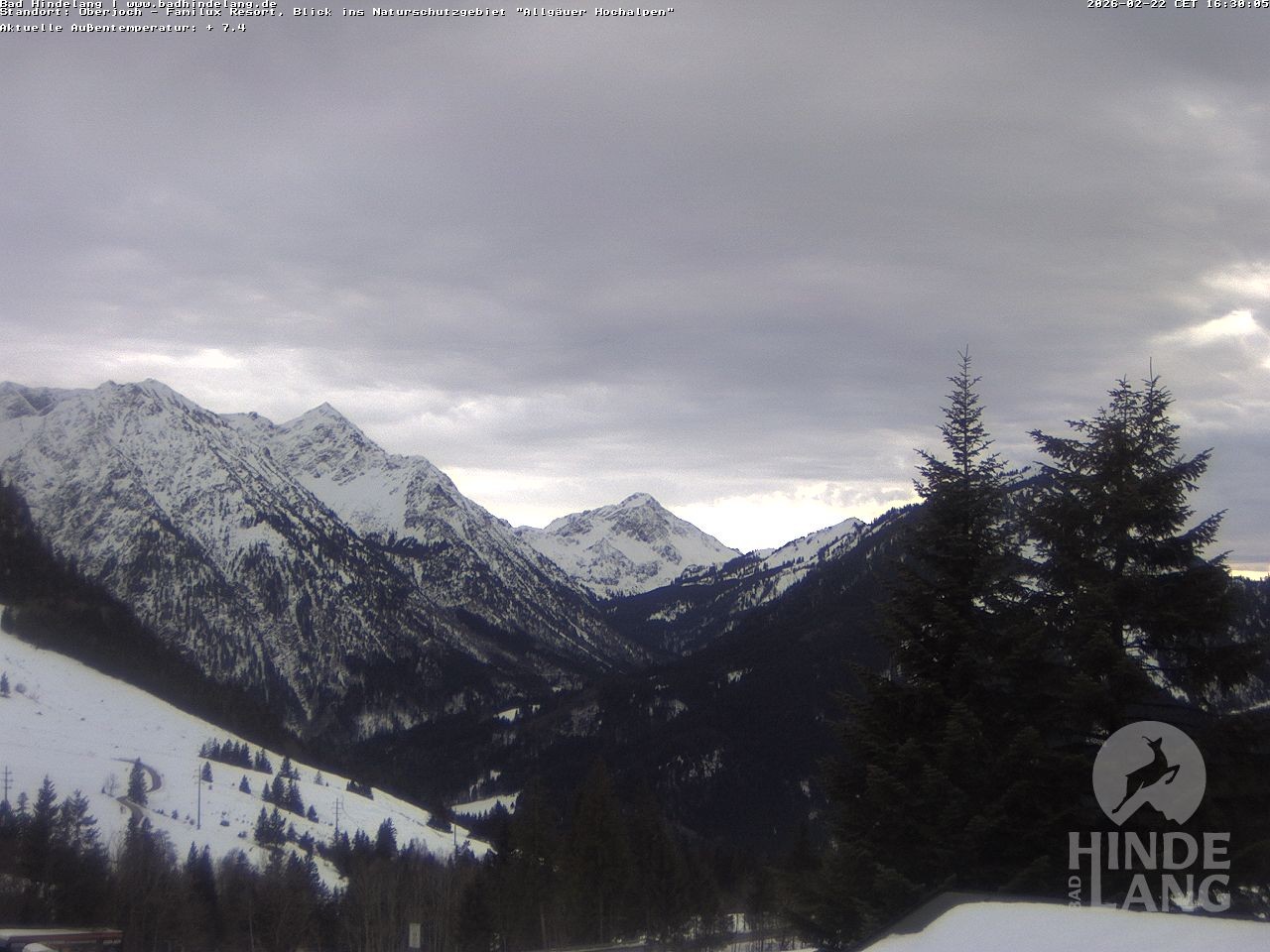 Archiv Foto Webcam Naturschutzgebiet "Allgäuer Hochalpen" vom Kinderhotel Oberjoch aus gesehen
