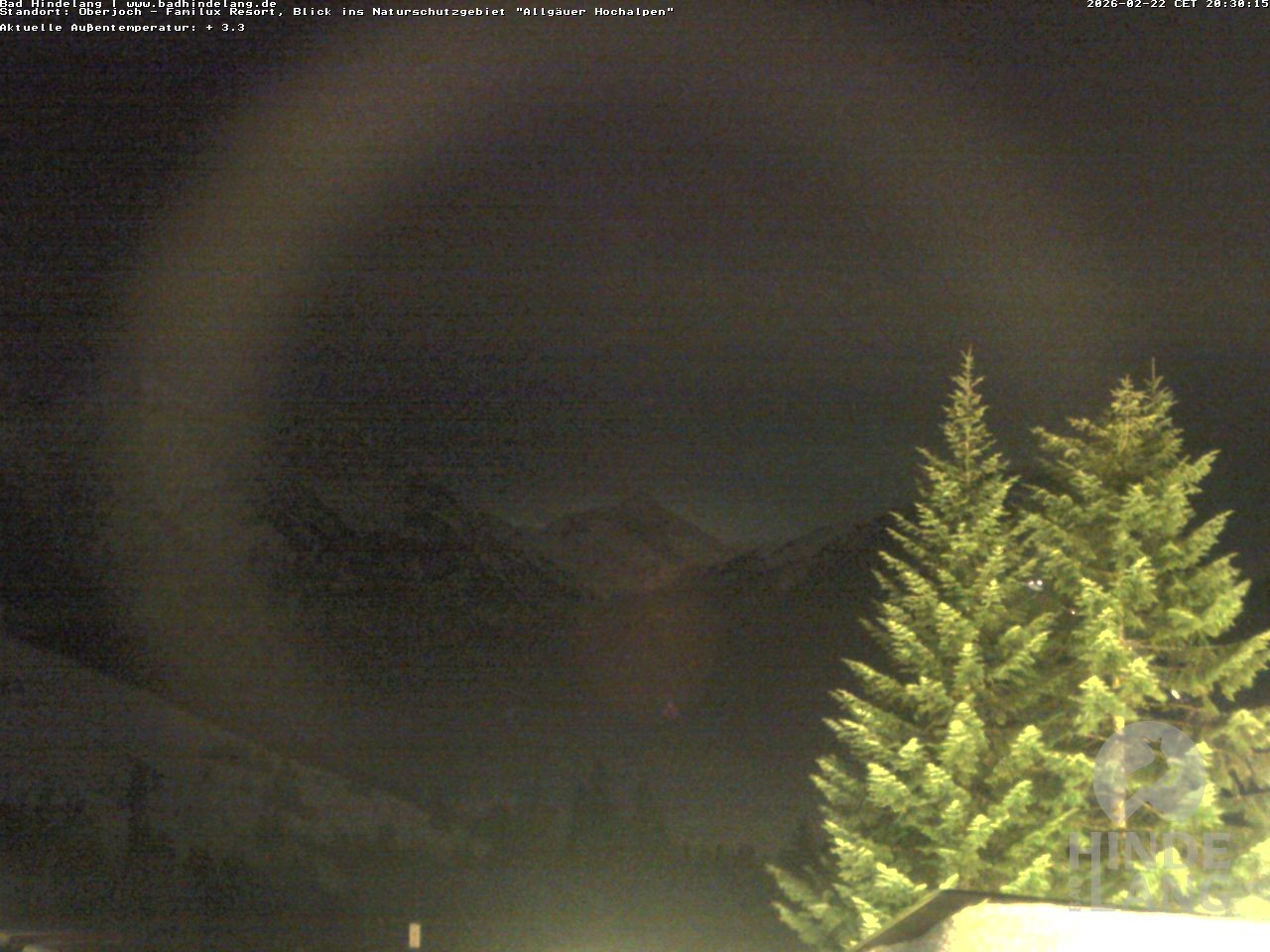 Archiv Foto Webcam Naturschutzgebiet "Allgäuer Hochalpen" vom Kinderhotel Oberjoch aus gesehen
