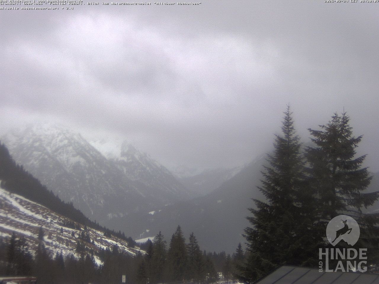 Archiv Foto Webcam Naturschutzgebiet "Allgäuer Hochalpen" vom Kinderhotel Oberjoch aus gesehen