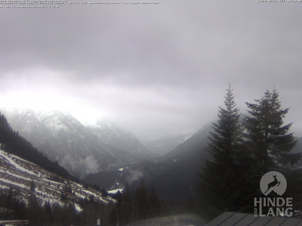 Archiv Foto Webcam Naturschutzgebiet "Allgäuer Hochalpen" vom Kinderhotel Oberjoch aus gesehen