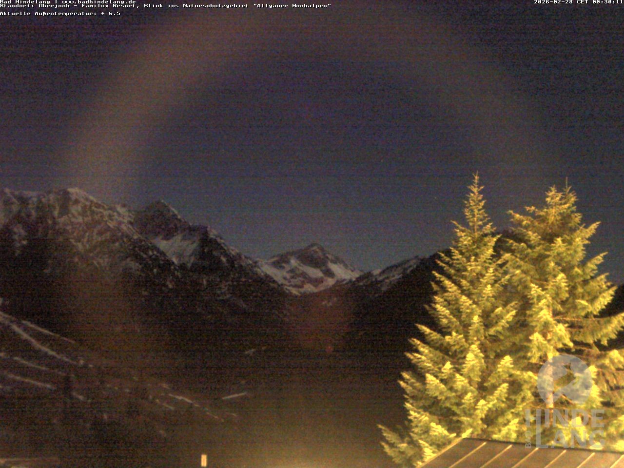 Archiv Foto Webcam Naturschutzgebiet "Allgäuer Hochalpen" vom Kinderhotel Oberjoch aus gesehen