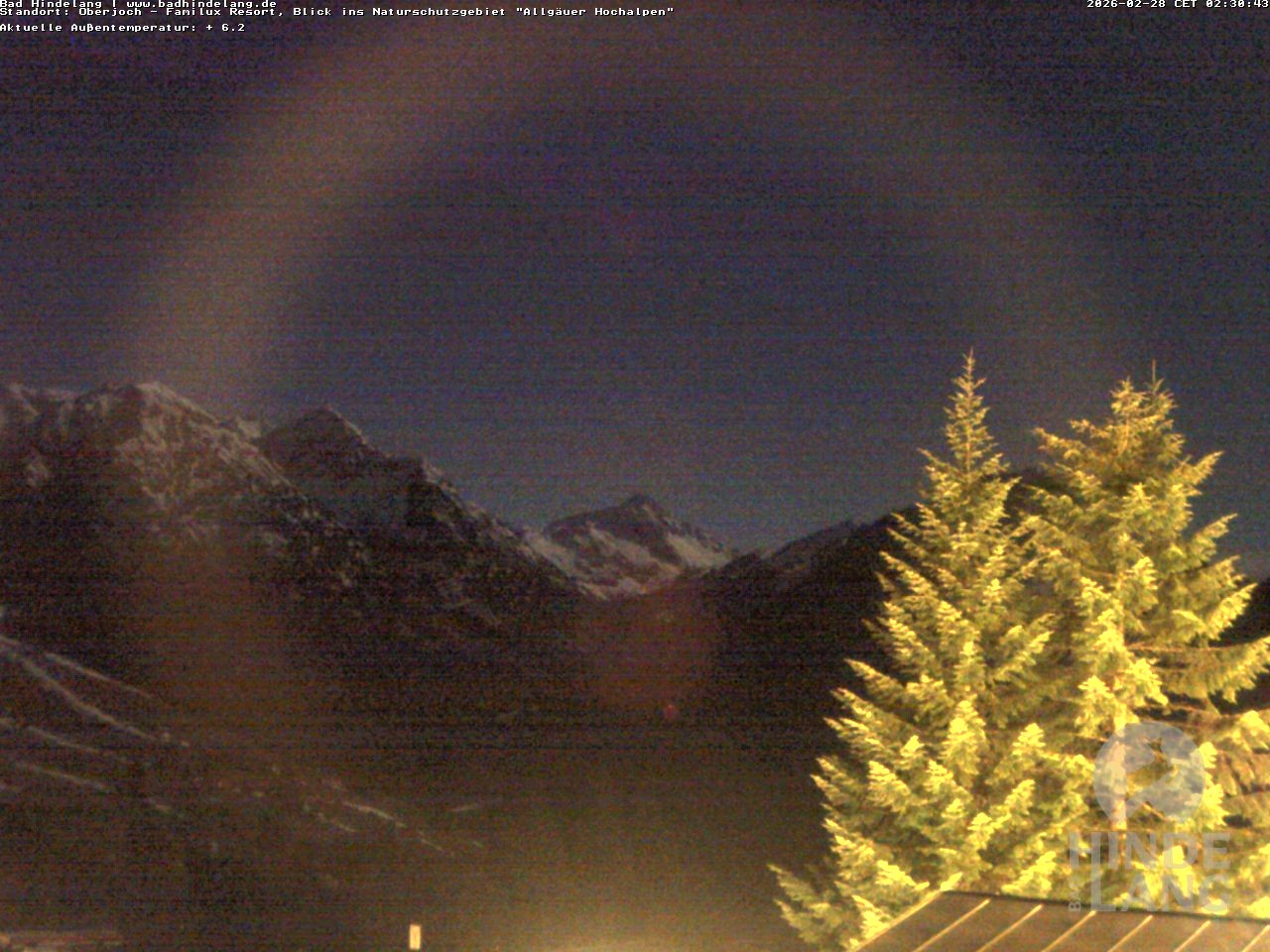 Archiv Foto Webcam Naturschutzgebiet "Allgäuer Hochalpen" vom Kinderhotel Oberjoch aus gesehen