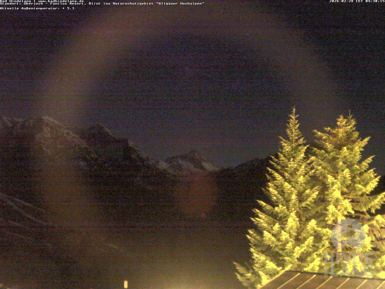 Archiv Foto Webcam Naturschutzgebiet "Allgäuer Hochalpen" vom Kinderhotel Oberjoch aus gesehen