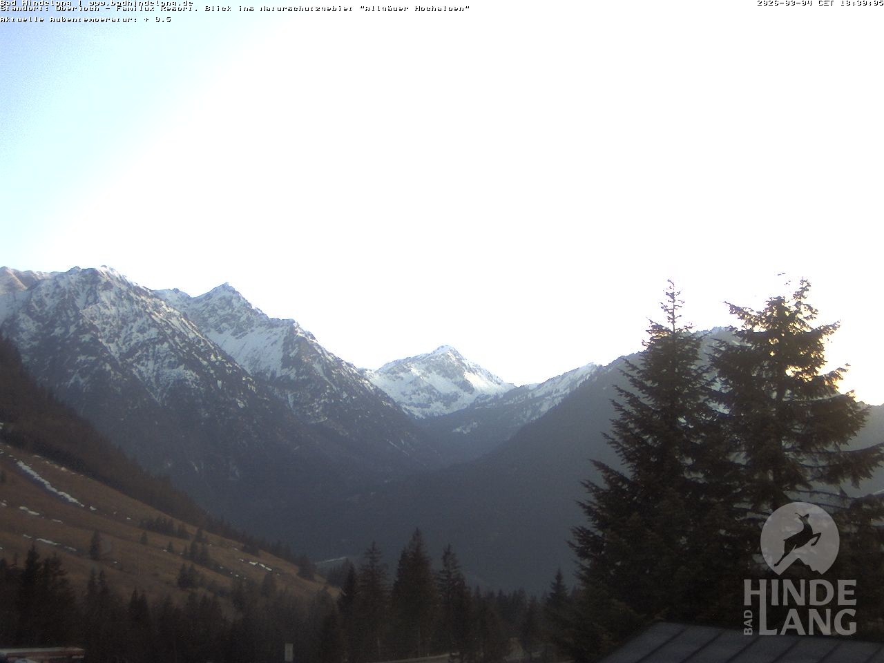 Archiv Foto Webcam Naturschutzgebiet "Allgäuer Hochalpen" vom Kinderhotel Oberjoch aus gesehen