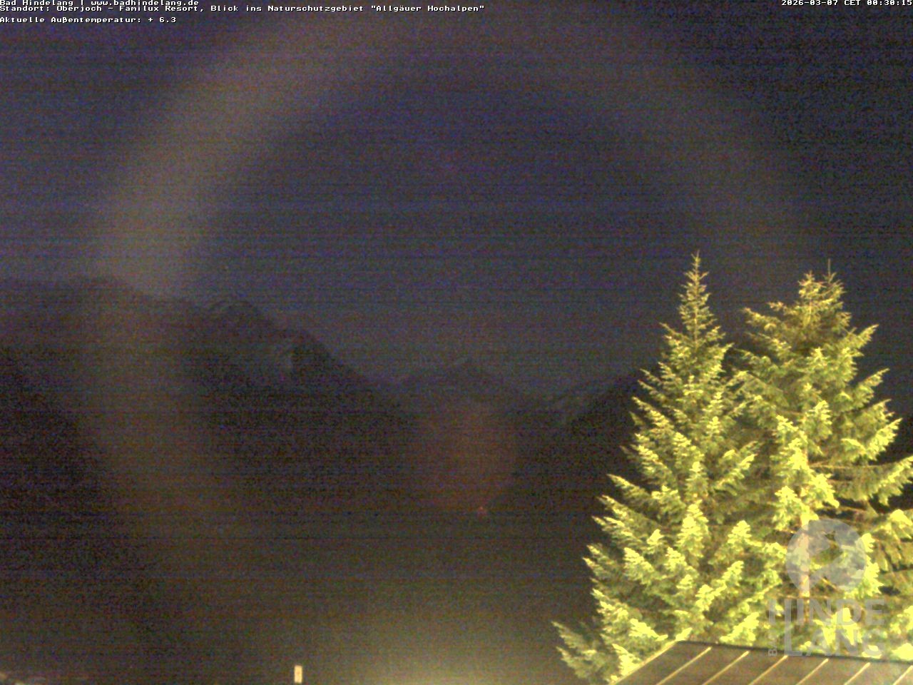 Archiv Foto Webcam Naturschutzgebiet "Allgäuer Hochalpen" vom Kinderhotel Oberjoch aus gesehen