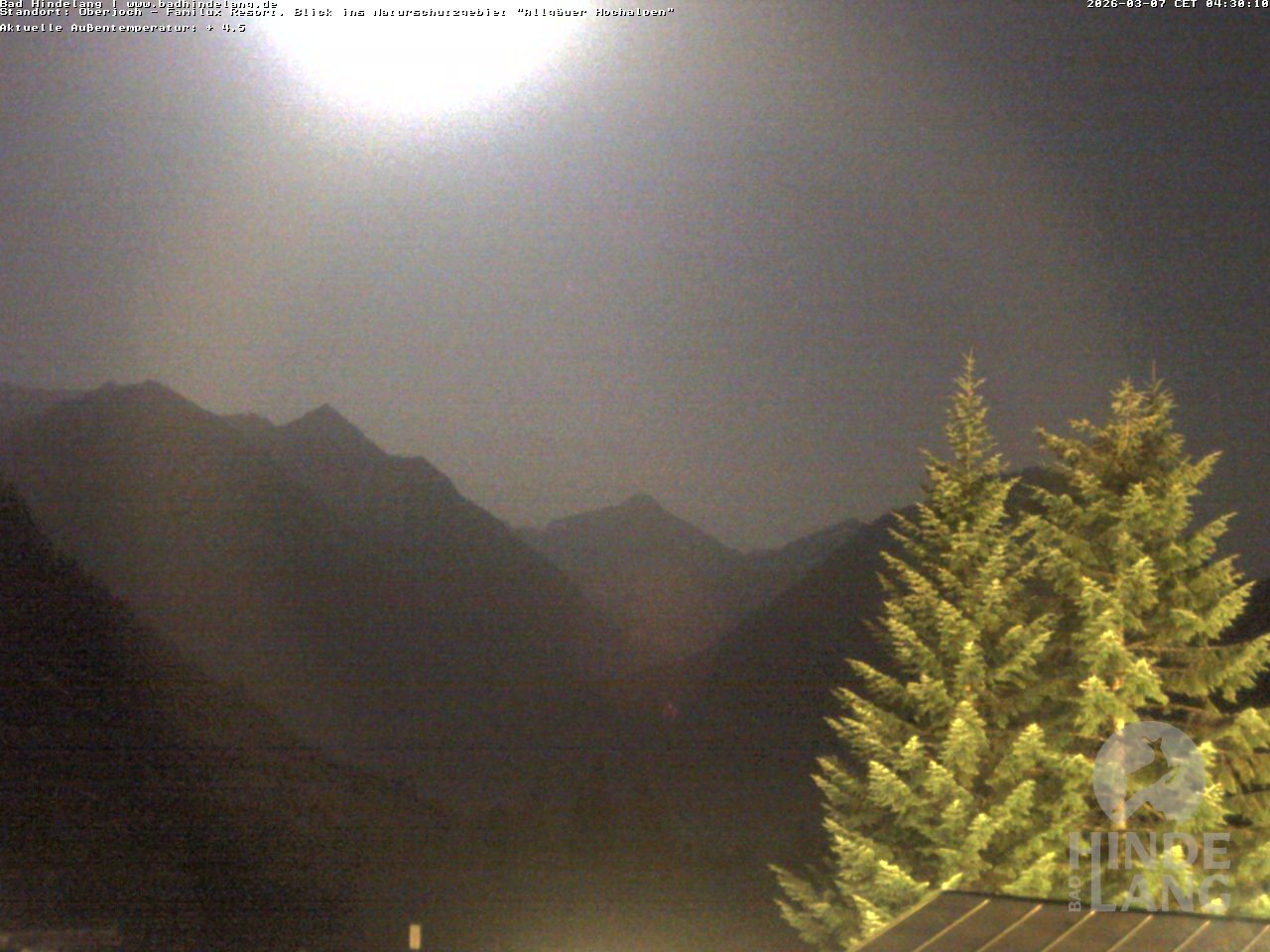 Archiv Foto Webcam Naturschutzgebiet "Allgäuer Hochalpen" vom Kinderhotel Oberjoch aus gesehen