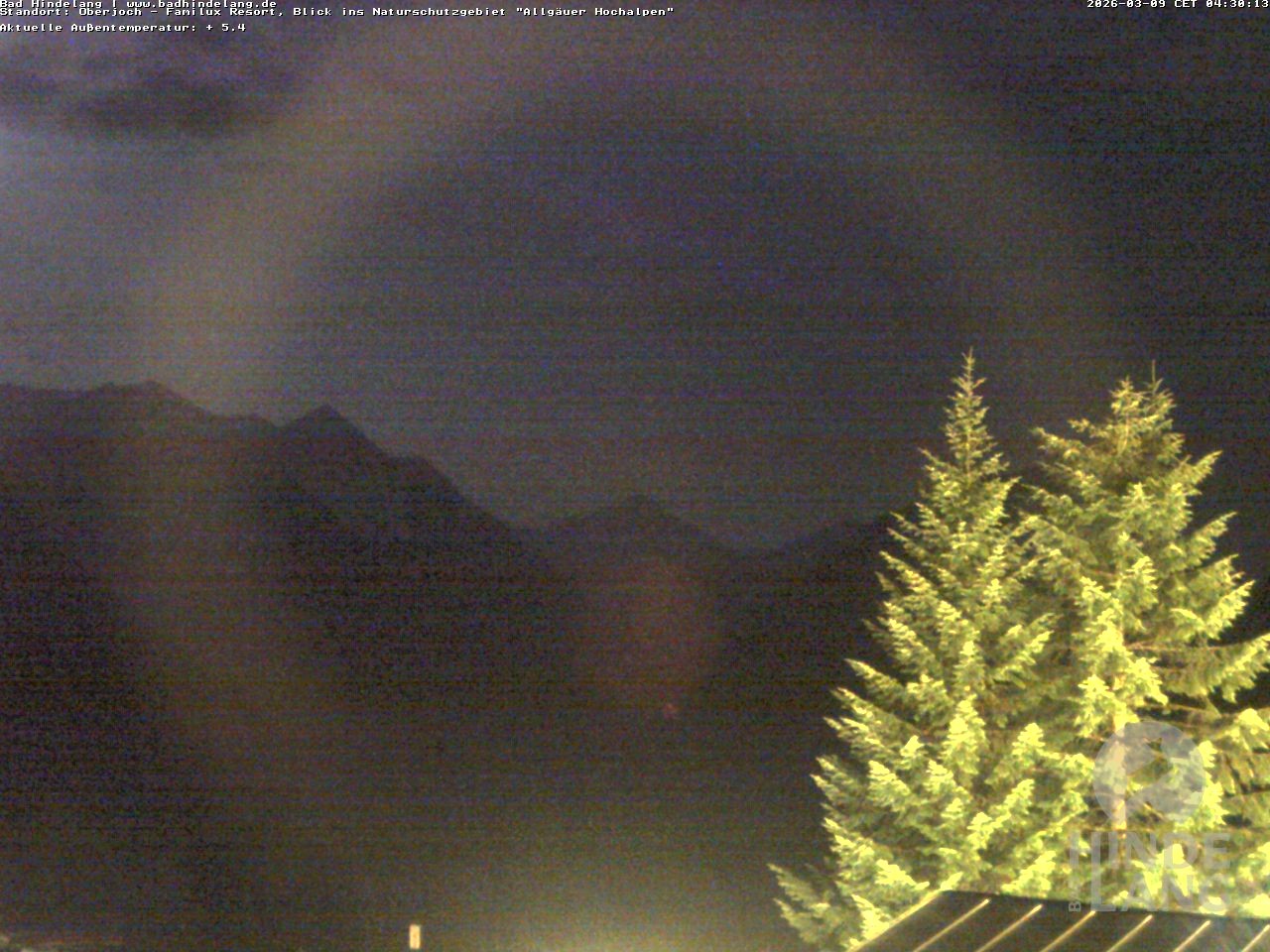 Archiv Foto Webcam Naturschutzgebiet "Allgäuer Hochalpen" vom Kinderhotel Oberjoch aus gesehen