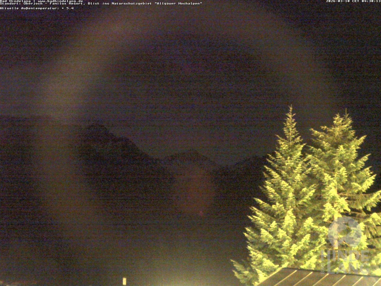 Archiv Foto Webcam Naturschutzgebiet "Allgäuer Hochalpen" vom Kinderhotel Oberjoch aus gesehen
