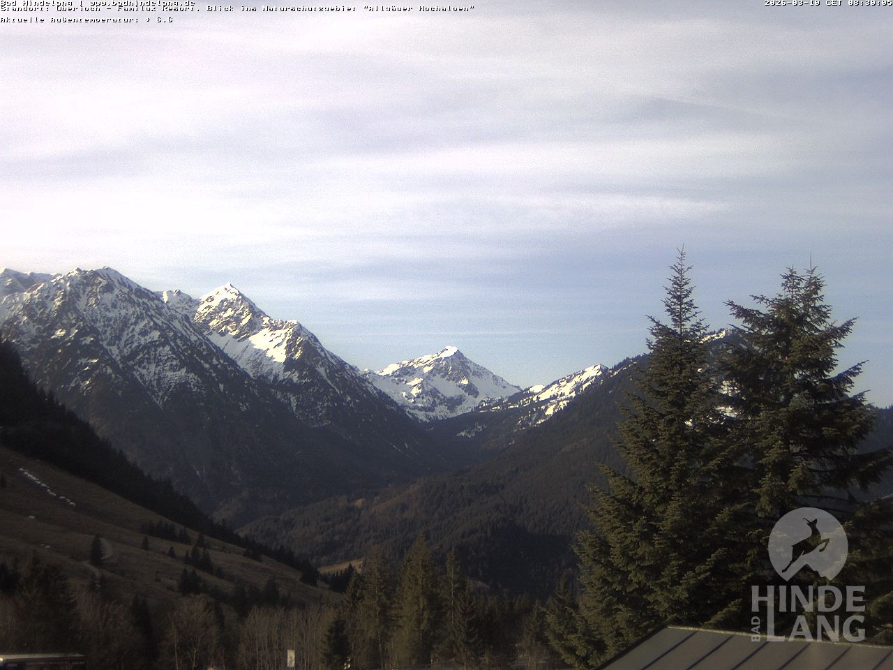 Archiv Foto Webcam Naturschutzgebiet "Allgäuer Hochalpen" vom Kinderhotel Oberjoch aus gesehen
