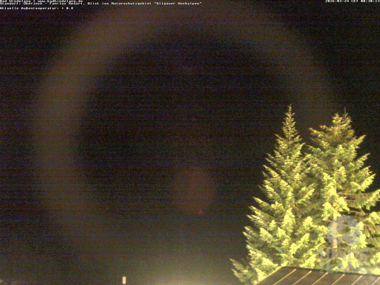 Archived image Webcam Kids hotel Oberjoch: view at the nature reseve "Allgäuer Hochalpen"