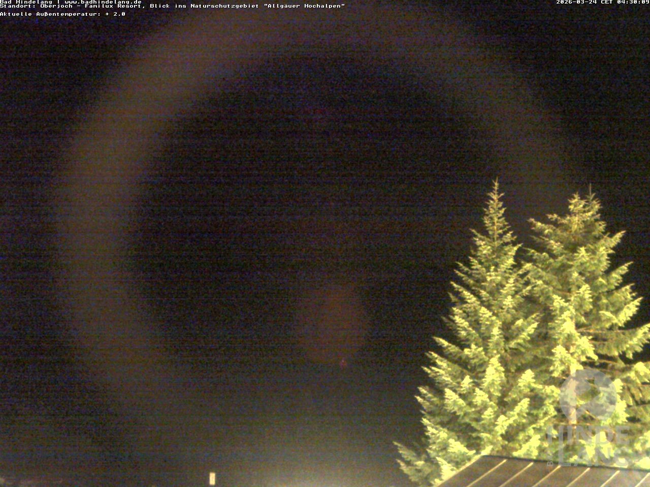 Archived image Webcam Kids hotel Oberjoch: view at the nature reseve "Allgäuer Hochalpen"