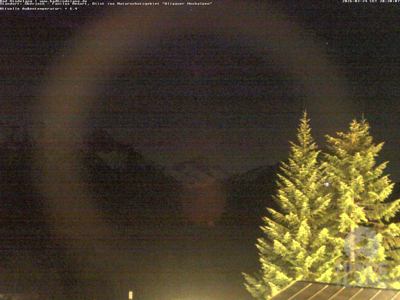 Archiv Foto Webcam Naturschutzgebiet "Allgäuer Hochalpen" vom Kinderhotel Oberjoch aus gesehen