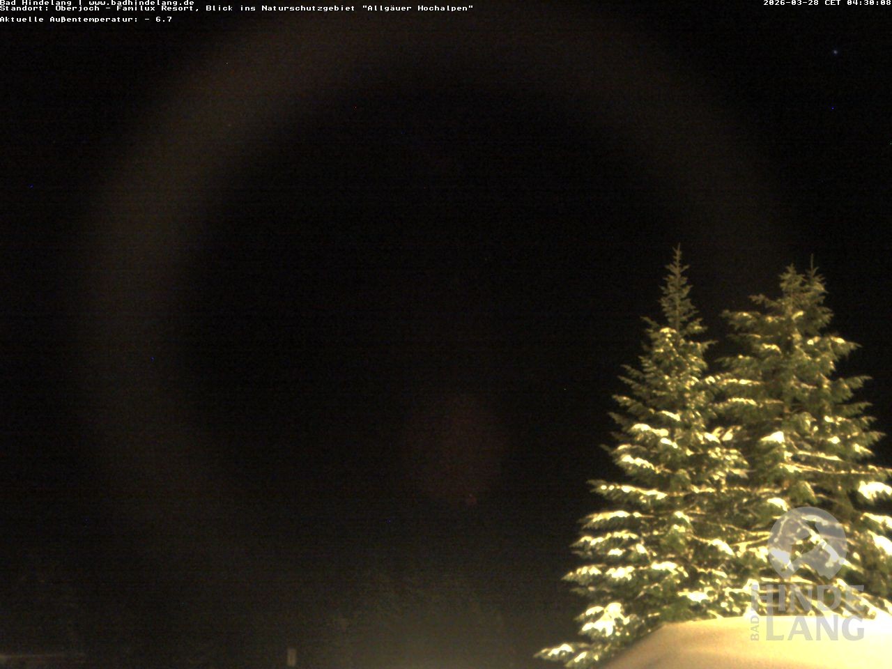 Archived image Webcam Kids hotel Oberjoch: view at the nature reseve "Allgäuer Hochalpen"