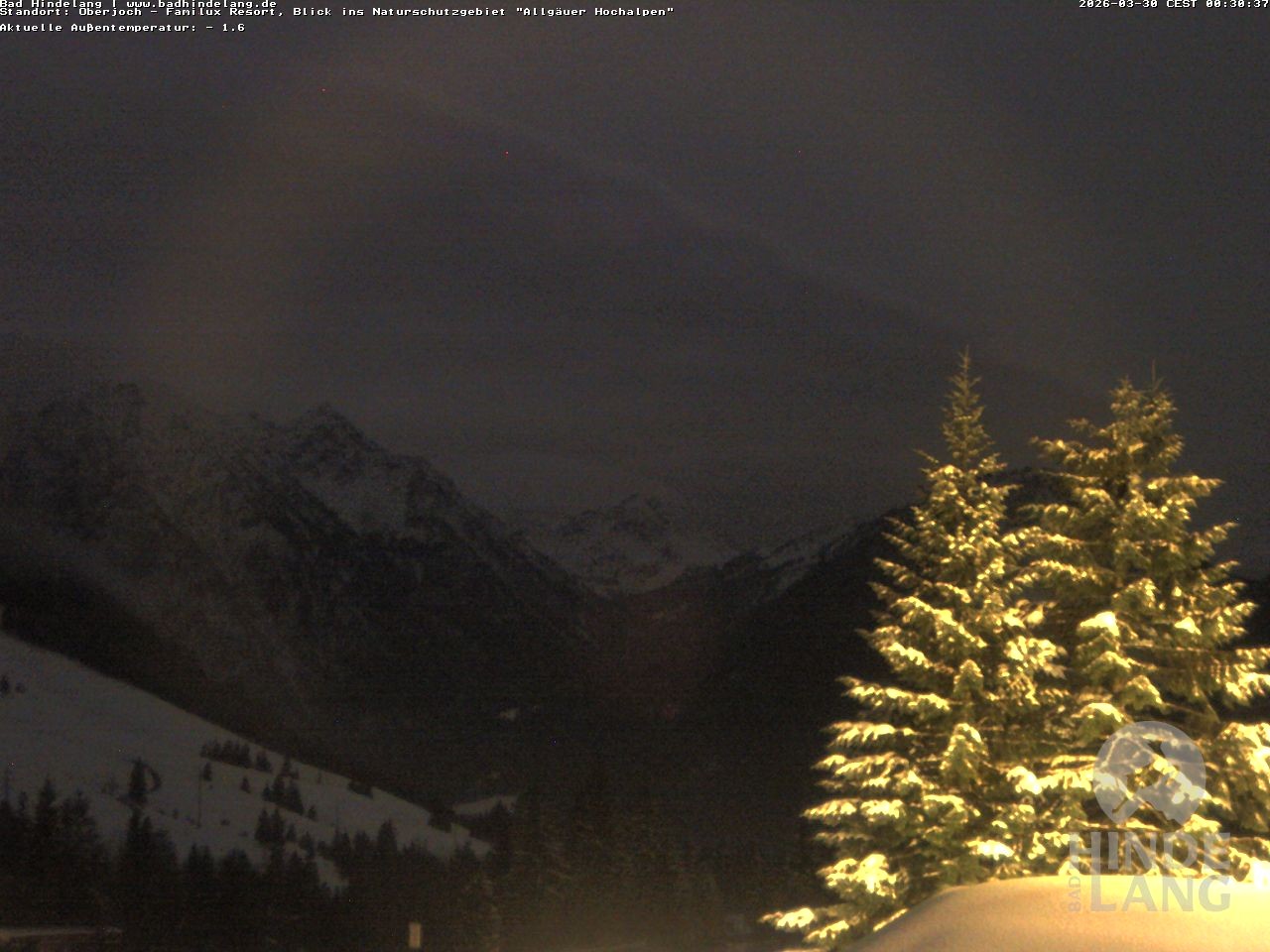 Archiv Foto Webcam Naturschutzgebiet "Allgäuer Hochalpen" vom Kinderhotel Oberjoch aus gesehen