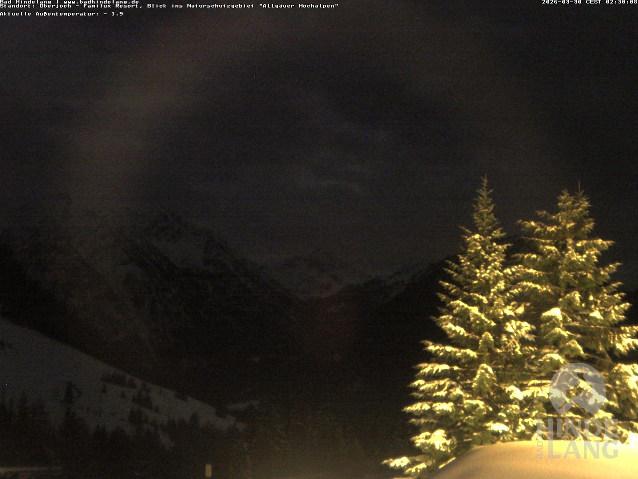 Archiv Foto Webcam Naturschutzgebiet "Allgäuer Hochalpen" vom Kinderhotel Oberjoch aus gesehen