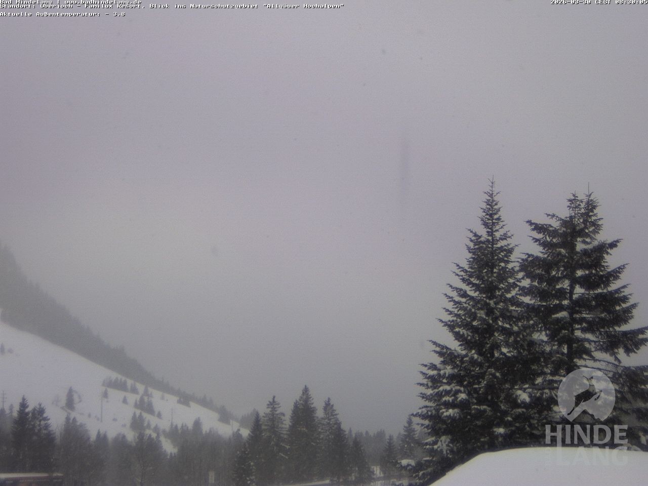 Archived image Webcam Kids hotel Oberjoch: view at the nature reseve "Allgäuer Hochalpen"