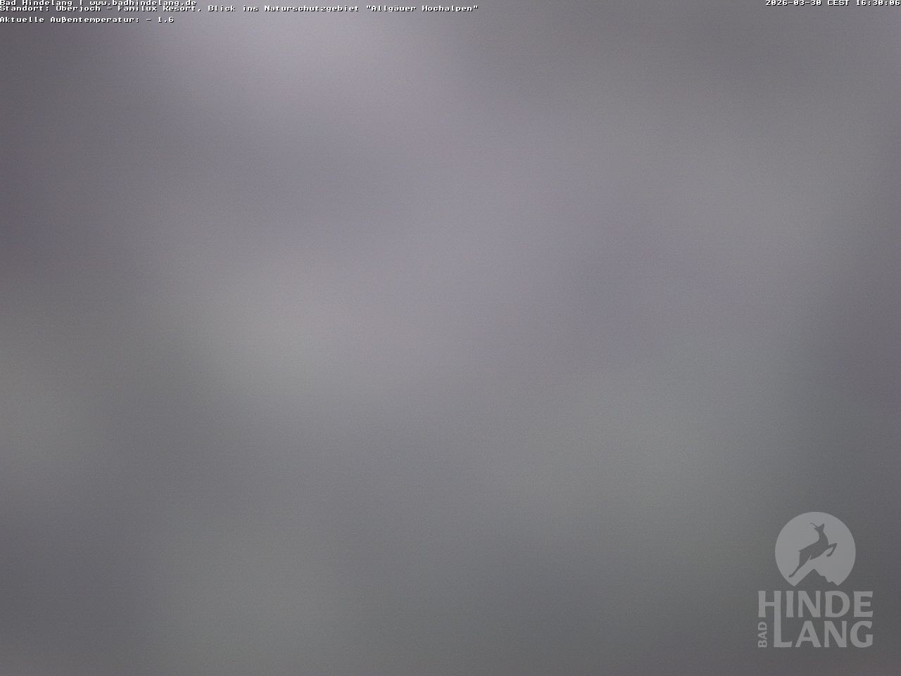 Archived image Webcam Kids hotel Oberjoch: view at the nature reseve "Allgäuer Hochalpen"