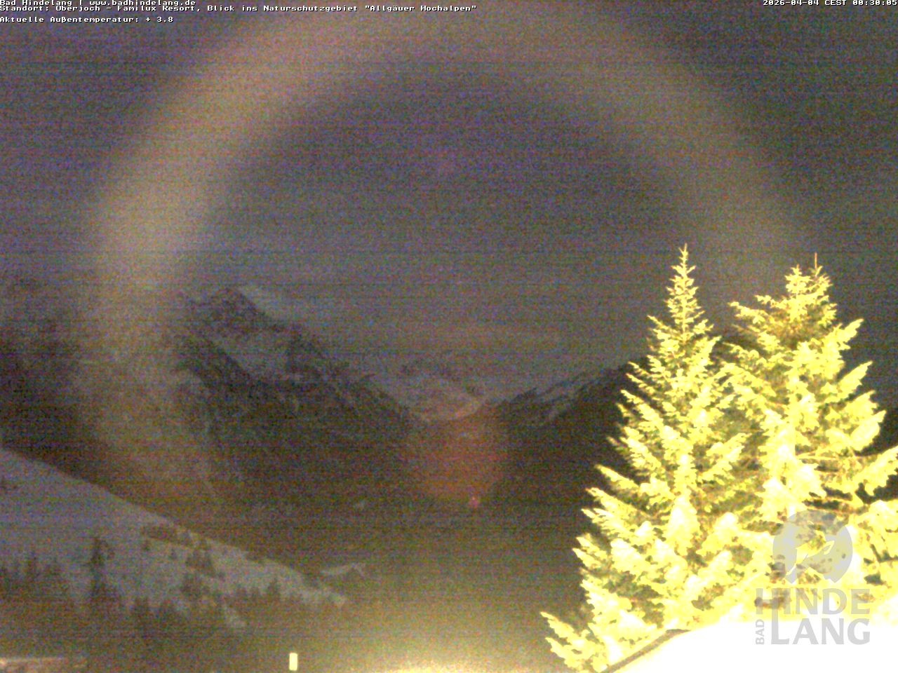 Archiv Foto Webcam Naturschutzgebiet "Allgäuer Hochalpen" vom Kinderhotel Oberjoch aus gesehen