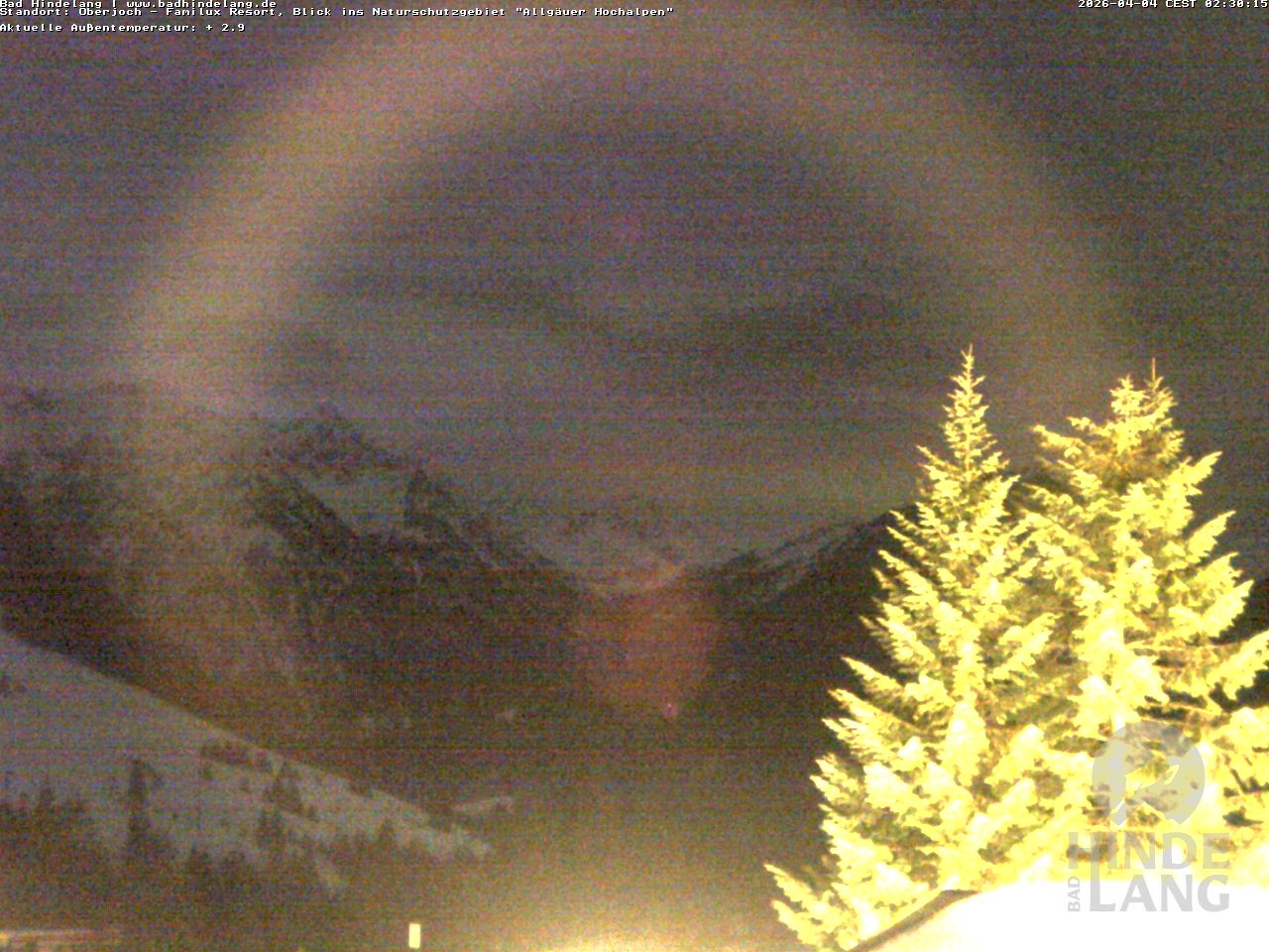 Archiv Foto Webcam Naturschutzgebiet "Allgäuer Hochalpen" vom Kinderhotel Oberjoch aus gesehen