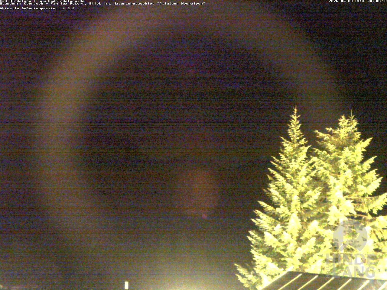 Archived image Webcam Kids hotel Oberjoch: view at the nature reseve "Allgäuer Hochalpen"