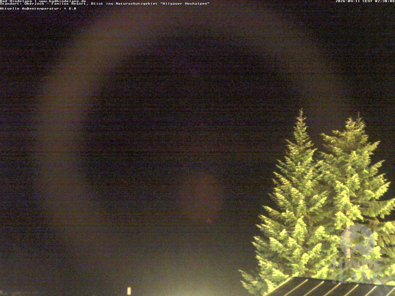 Archived image Webcam Kids hotel Oberjoch: view at the nature reseve "Allgäuer Hochalpen"