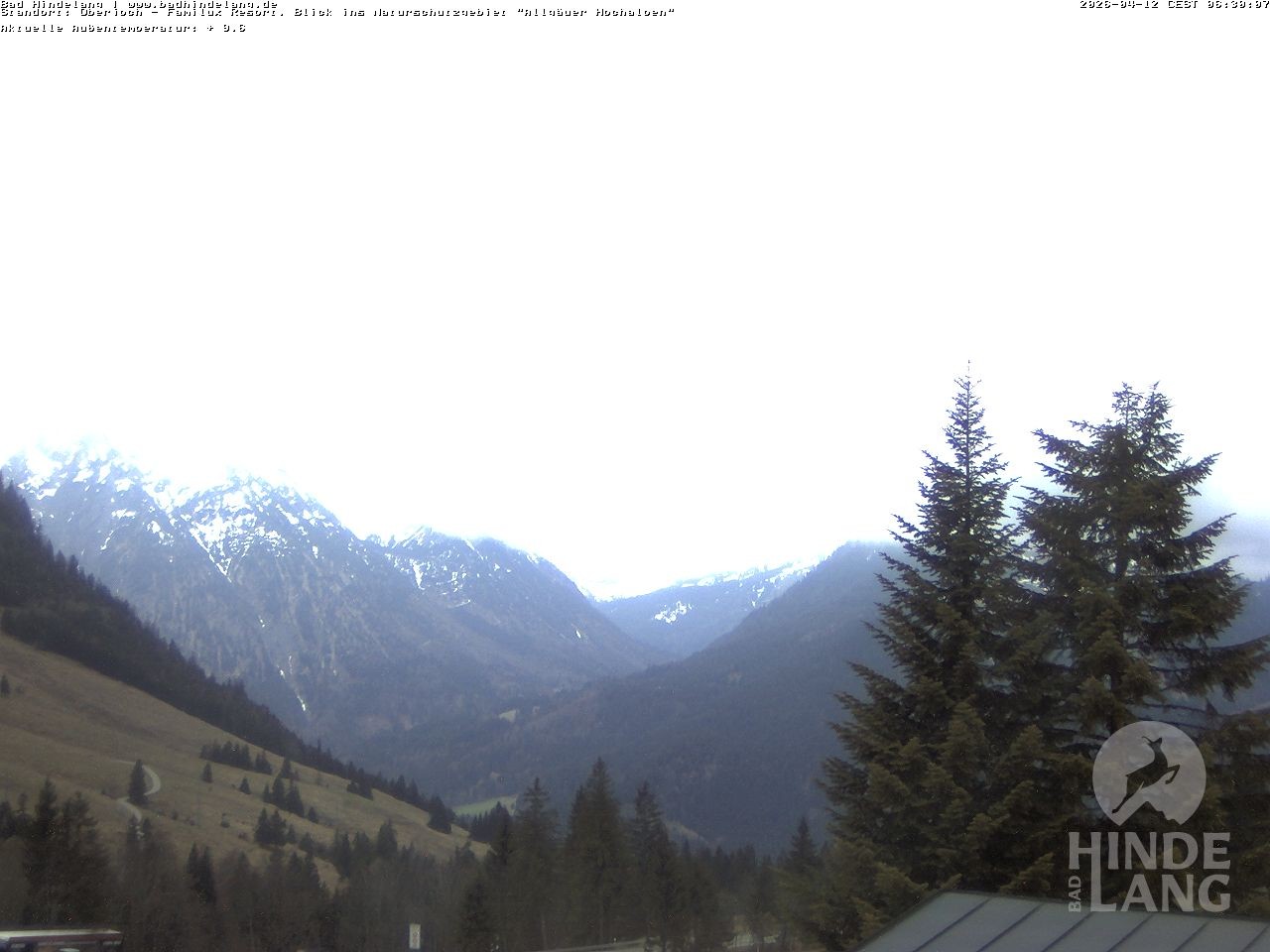 Archiv Foto Webcam Naturschutzgebiet "Allgäuer Hochalpen" vom Kinderhotel Oberjoch aus gesehen